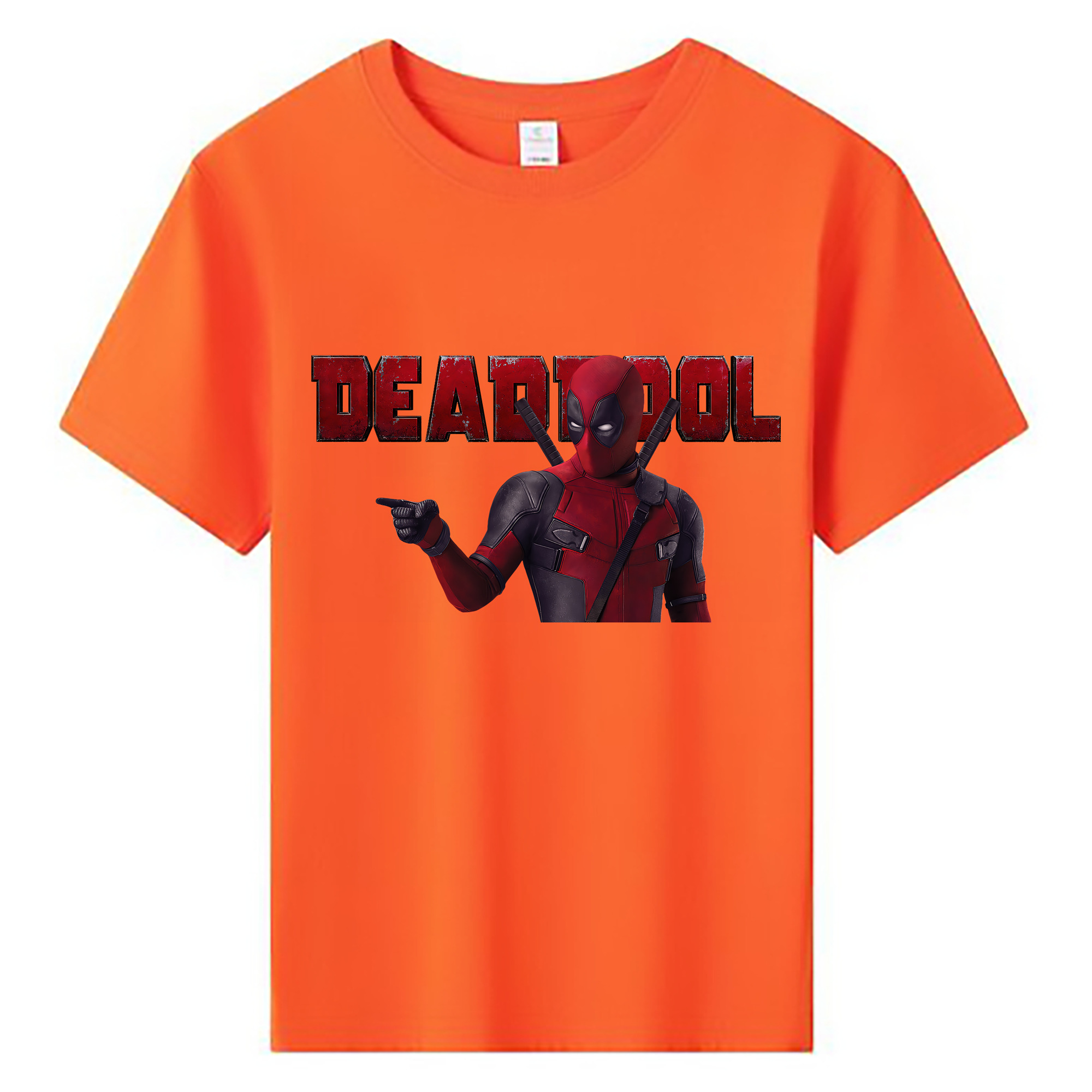 （画像用） Deadpool デッドプール 綿100％キッズTシャツ（フロントプリント）