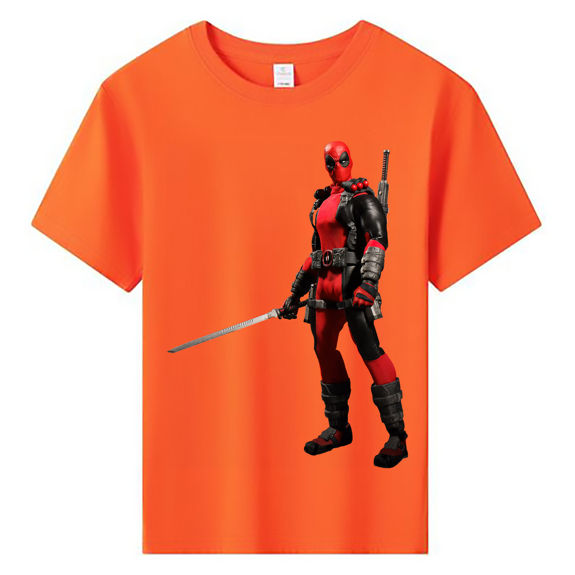 （画像用） Deadpool デッドプール 綿100％キッズTシャツ（フロントプリント）
