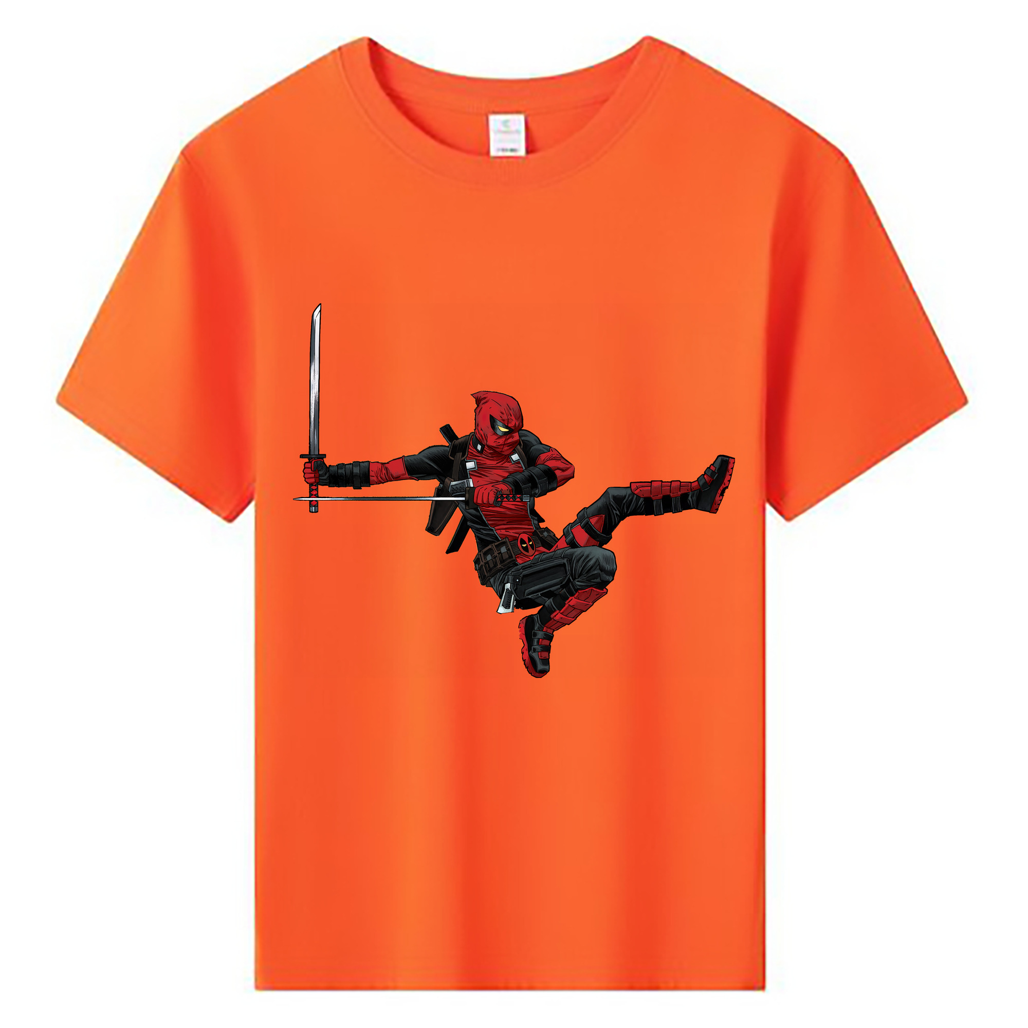 （画像用） Deadpool デッドプール 綿100％キッズTシャツ（フロントプリント）