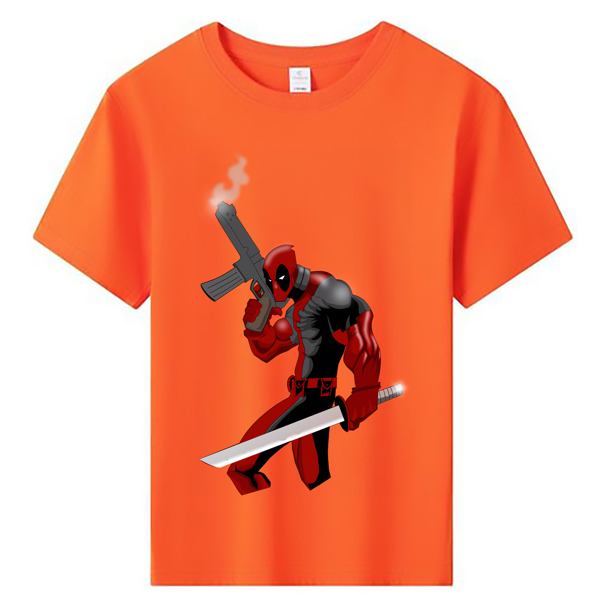 （画像用） Deadpool デッドプール 綿100％キッズTシャツ（フロントプリント）