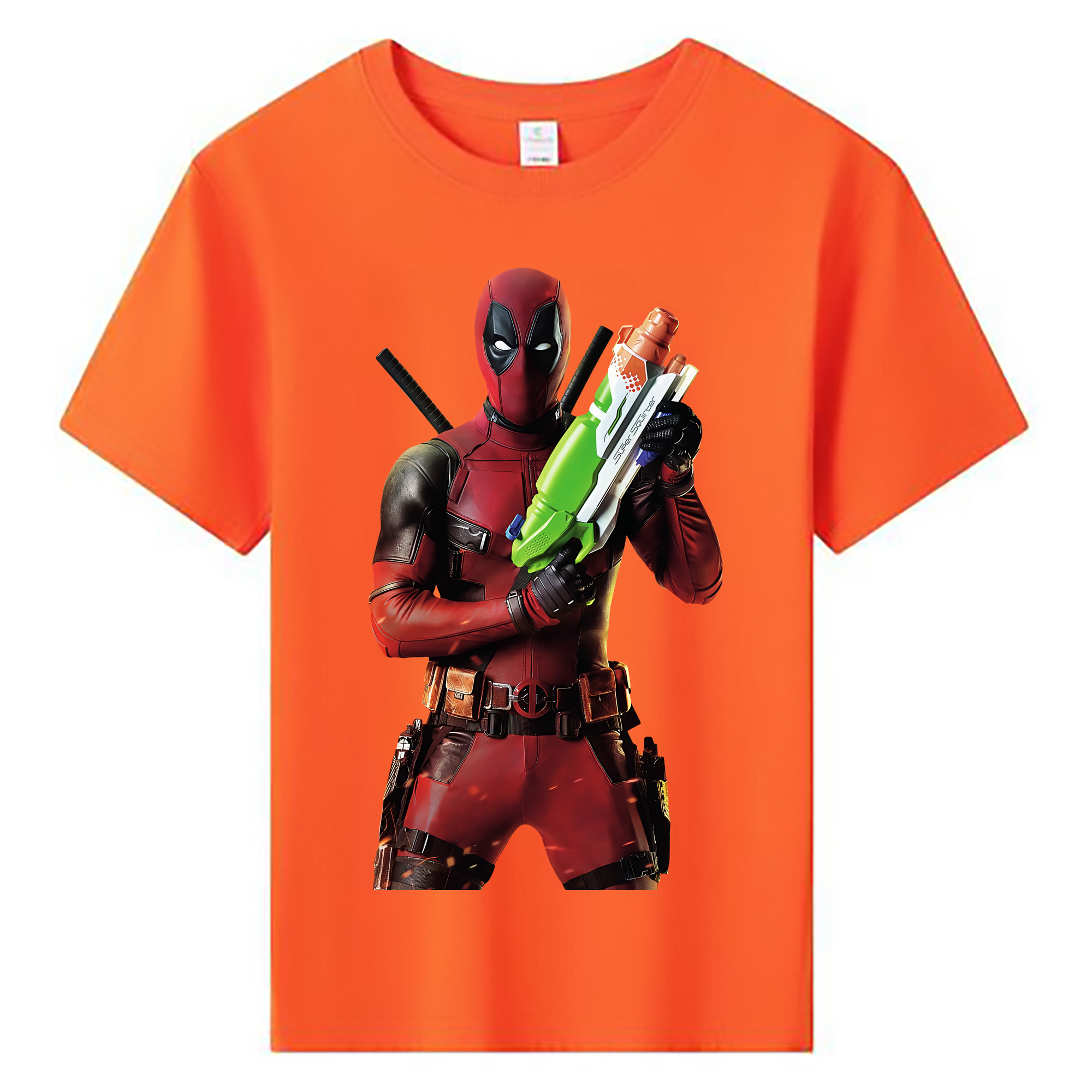 （画像用） Deadpool デッドプール 綿100％キッズTシャツ（フロントプリント）