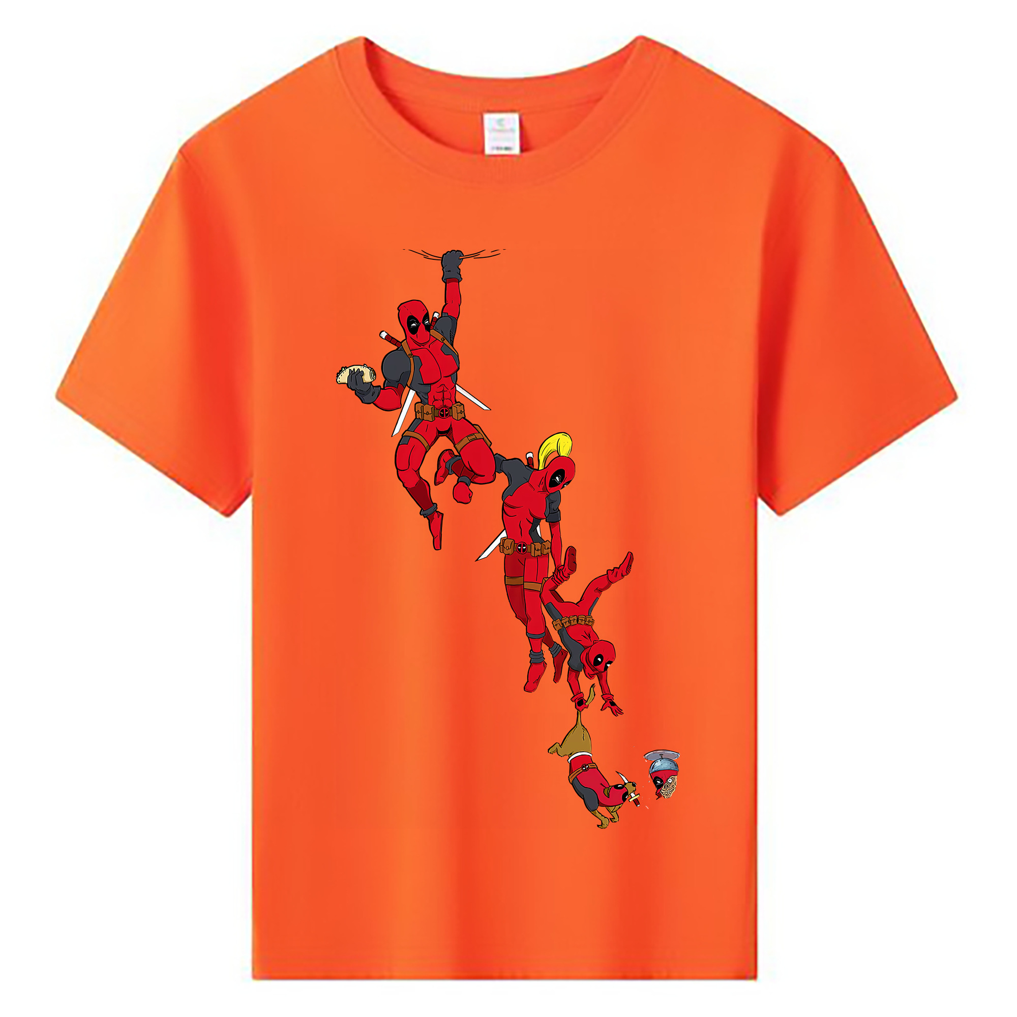 （画像用） Deadpool デッドプール 綿100％キッズTシャツ（フロントプリント）