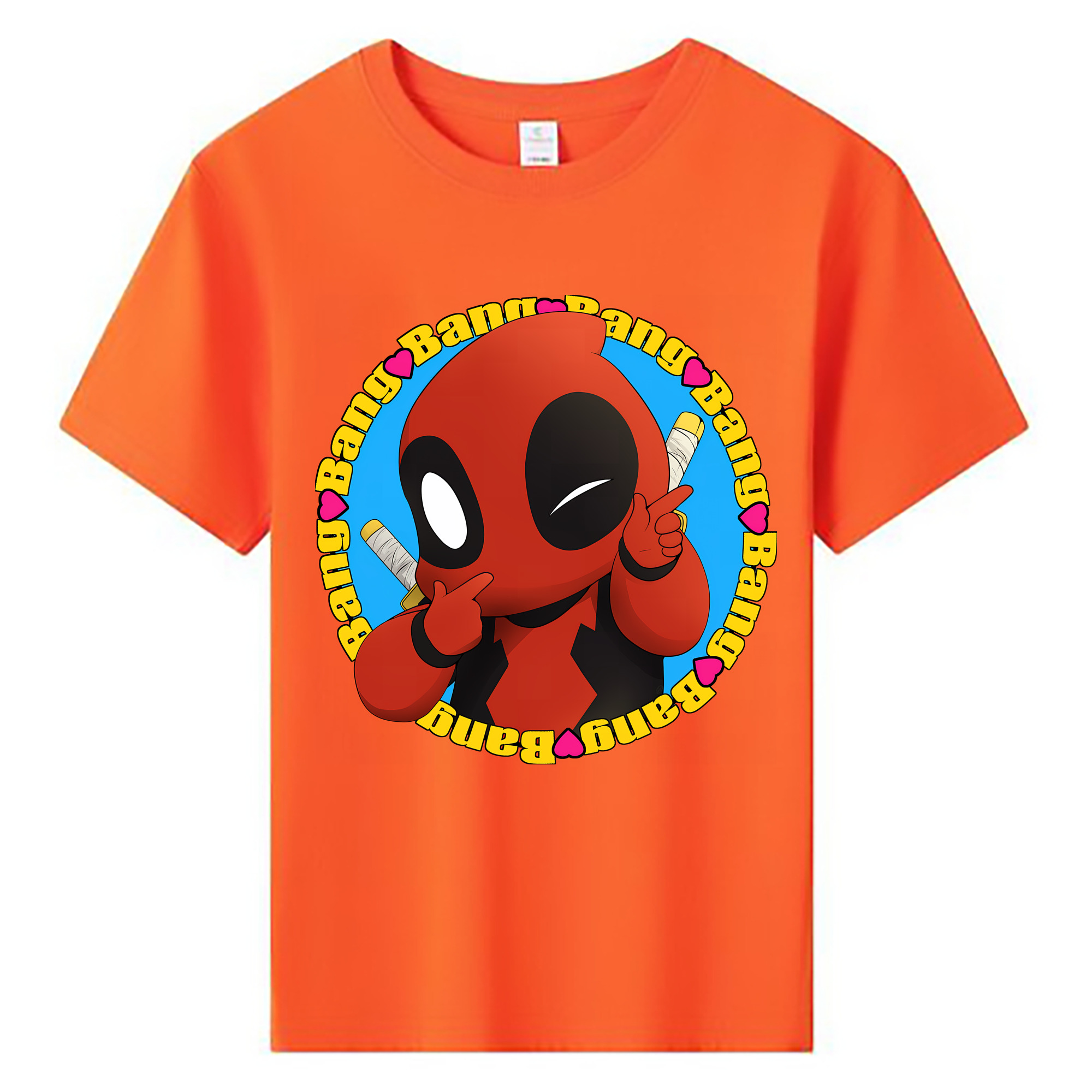 （画像用） Deadpool デッドプール 綿100％キッズTシャツ（フロントプリント）