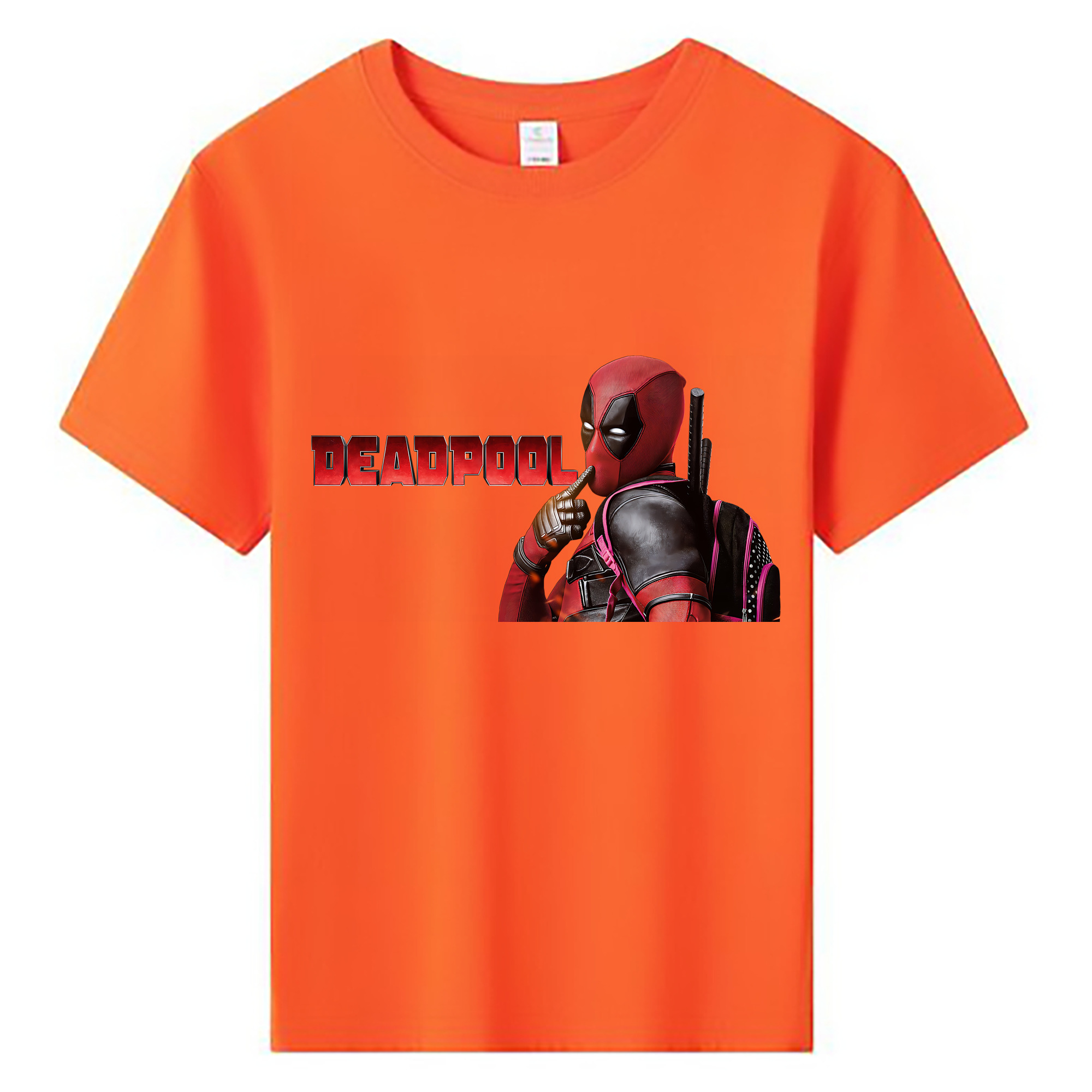 （画像用） Deadpool デッドプール 綿100％キッズTシャツ（フロントプリント）