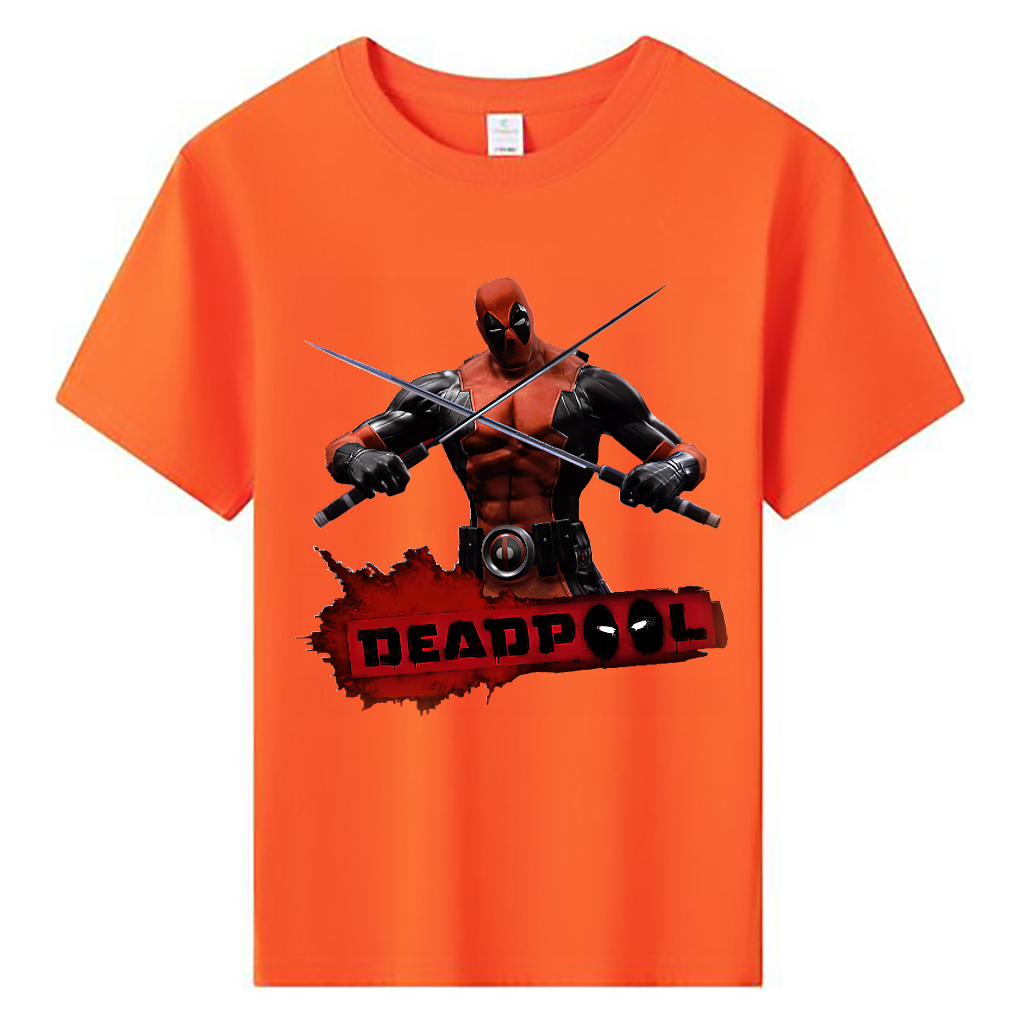 （画像用） Deadpool デッドプール 綿100％キッズTシャツ（フロントプリント）
