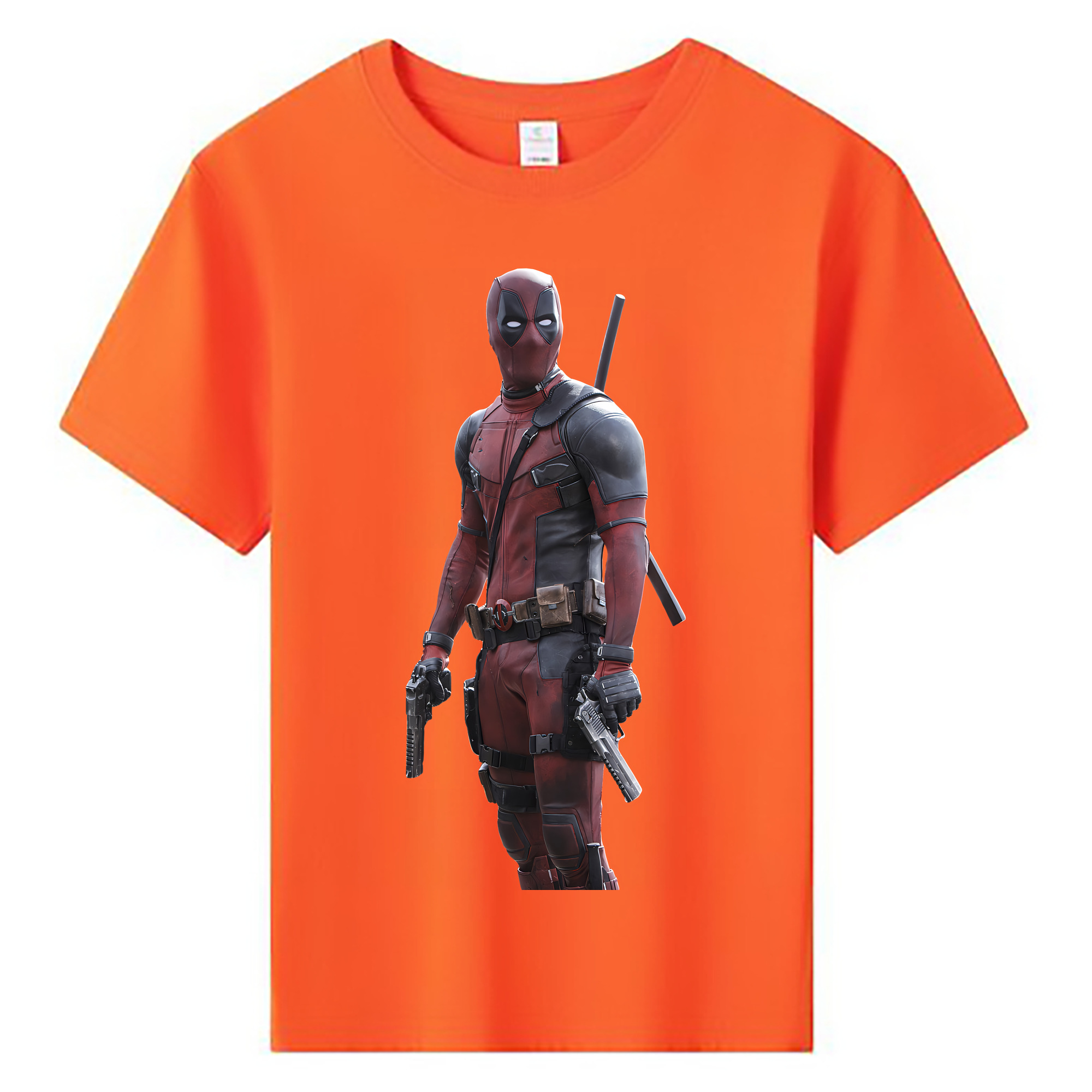 （画像用） Deadpool デッドプール 綿100％キッズTシャツ（フロントプリント）