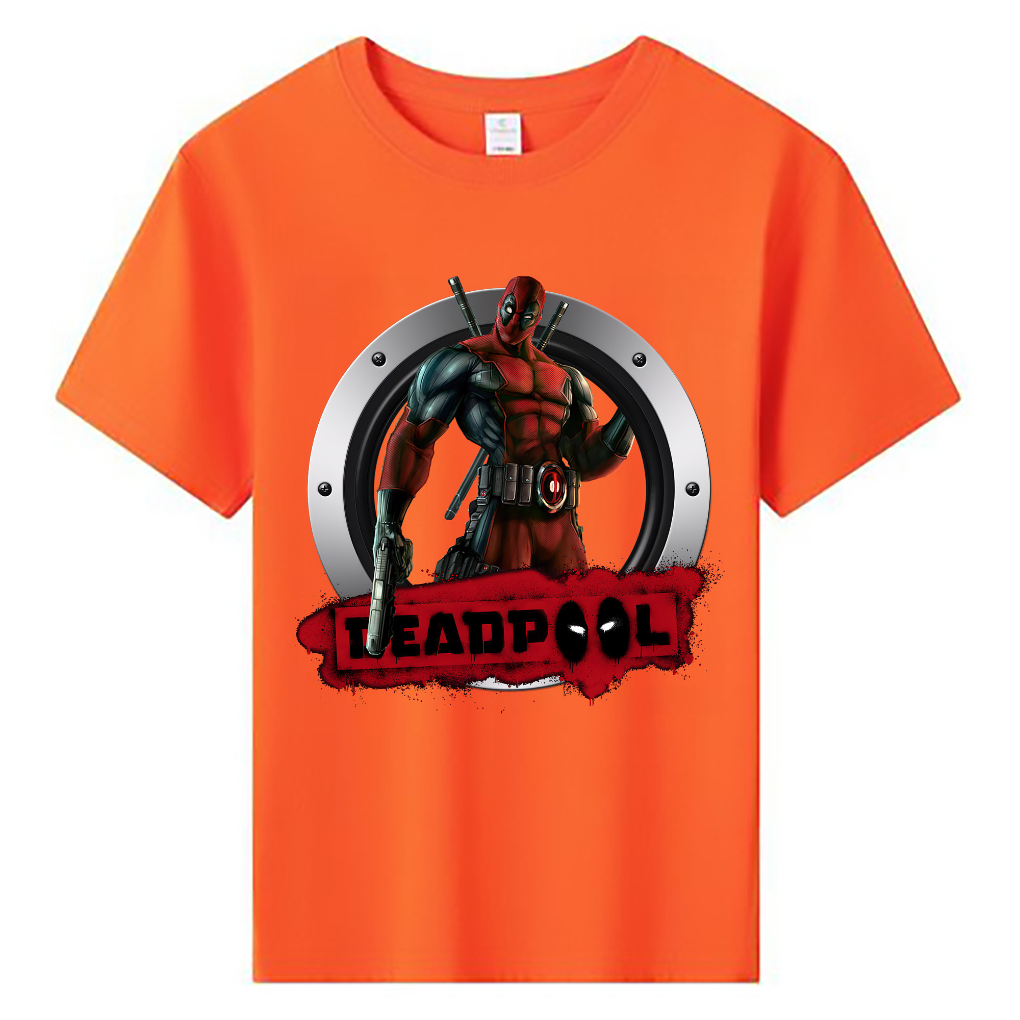 （画像用） Deadpool デッドプール 綿100％キッズTシャツ（フロントプリント）