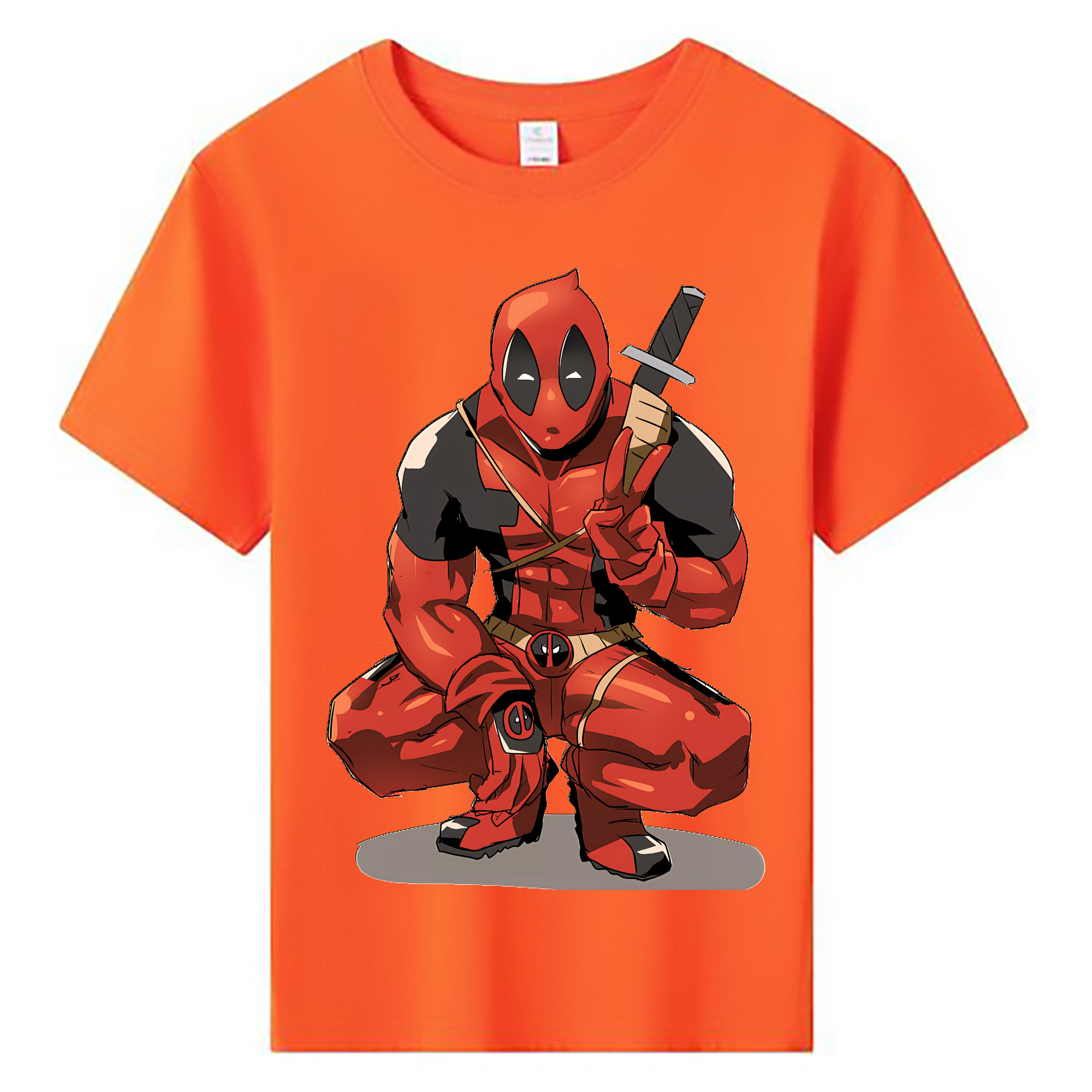 （画像用） Deadpool デッドプール 綿100％キッズTシャツ（フロントプリント）