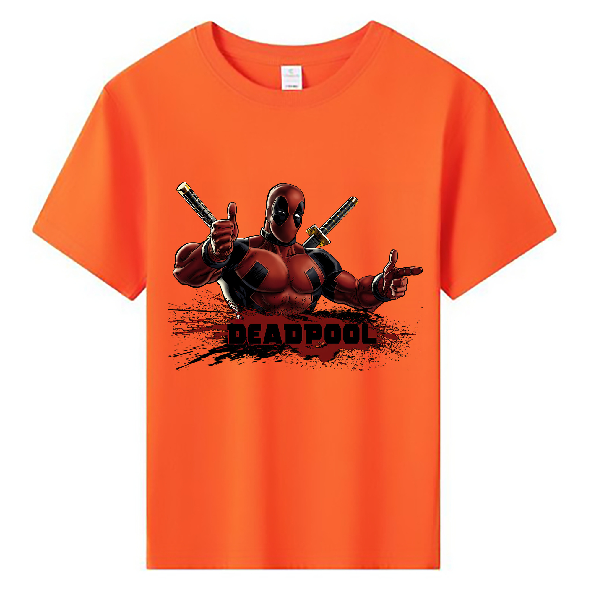 （画像用） Deadpool デッドプール 綿100％キッズTシャツ（フロントプリント）