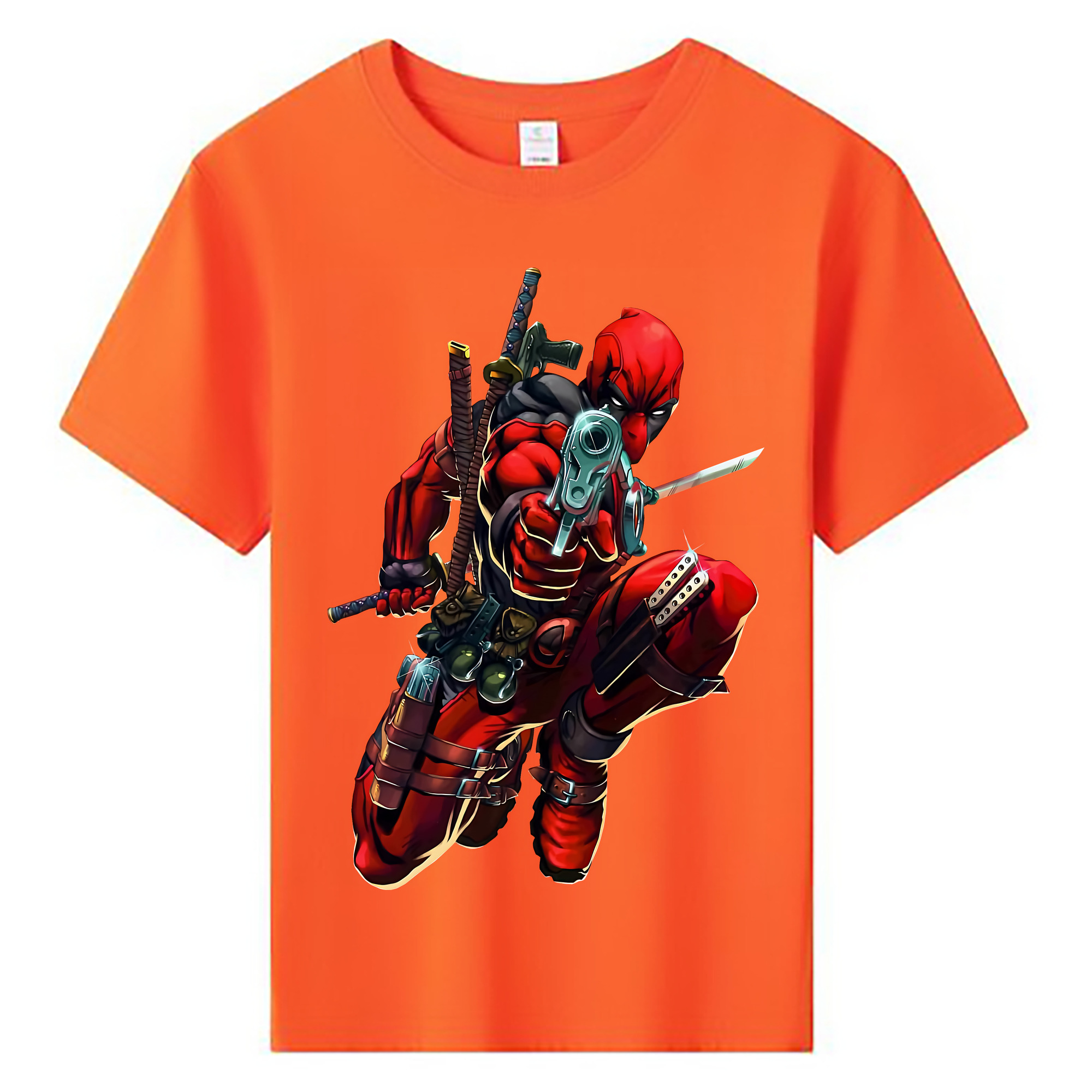 （画像用） Deadpool デッドプール 綿100％キッズTシャツ（フロントプリント）