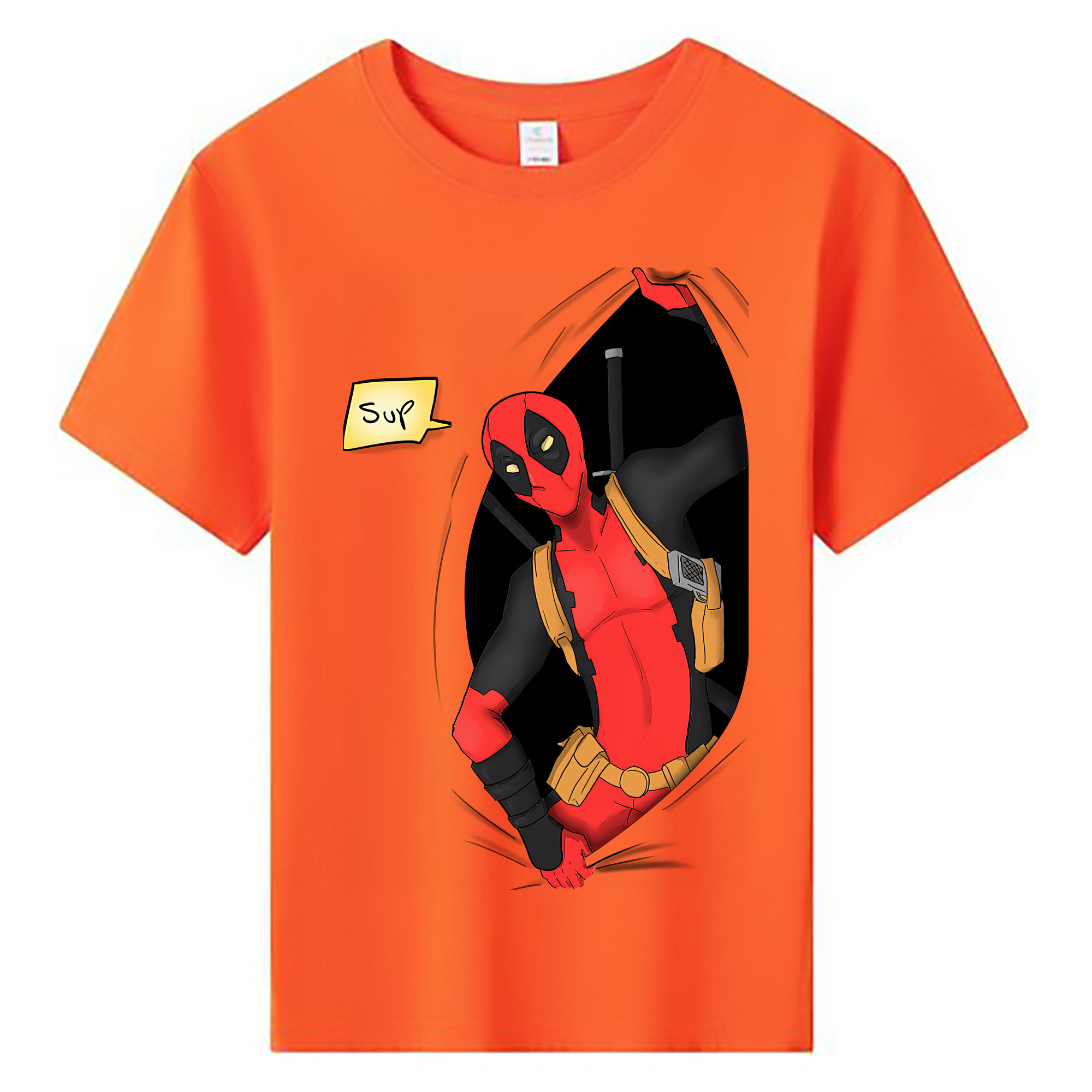 （画像用） Deadpool デッドプール 綿100％キッズTシャツ（フロントプリント）