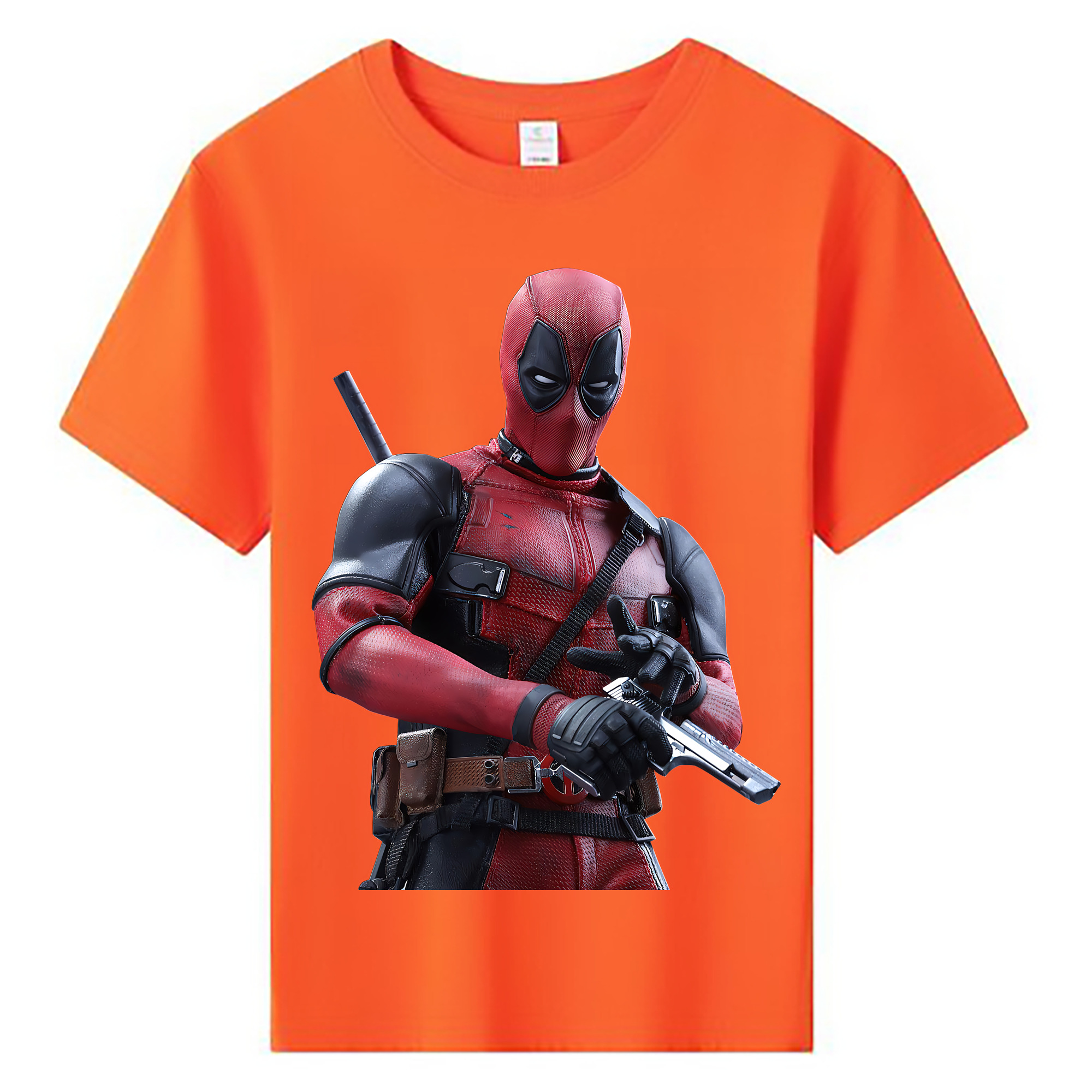 （画像用） Deadpool デッドプール 綿100％キッズTシャツ（フロントプリント）