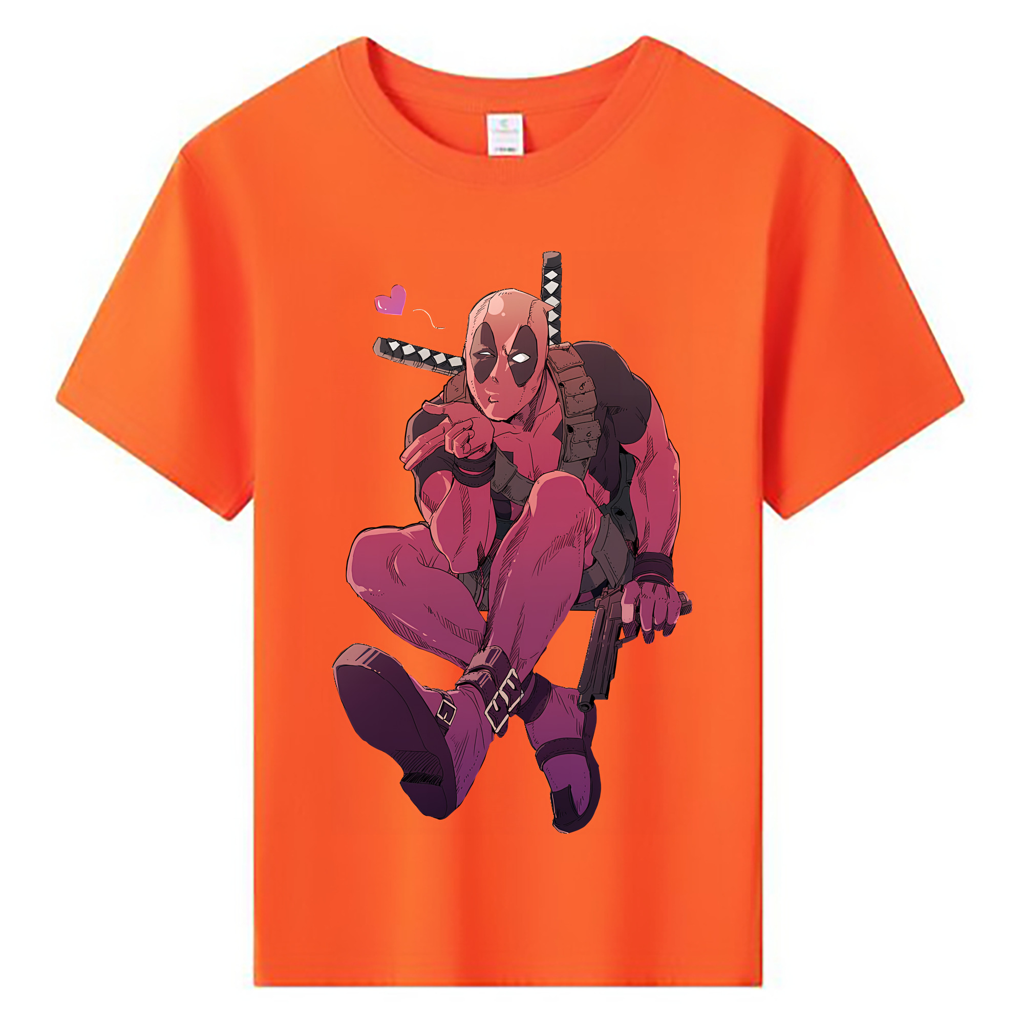 （画像用） Deadpool デッドプール 綿100％キッズTシャツ（フロントプリント）