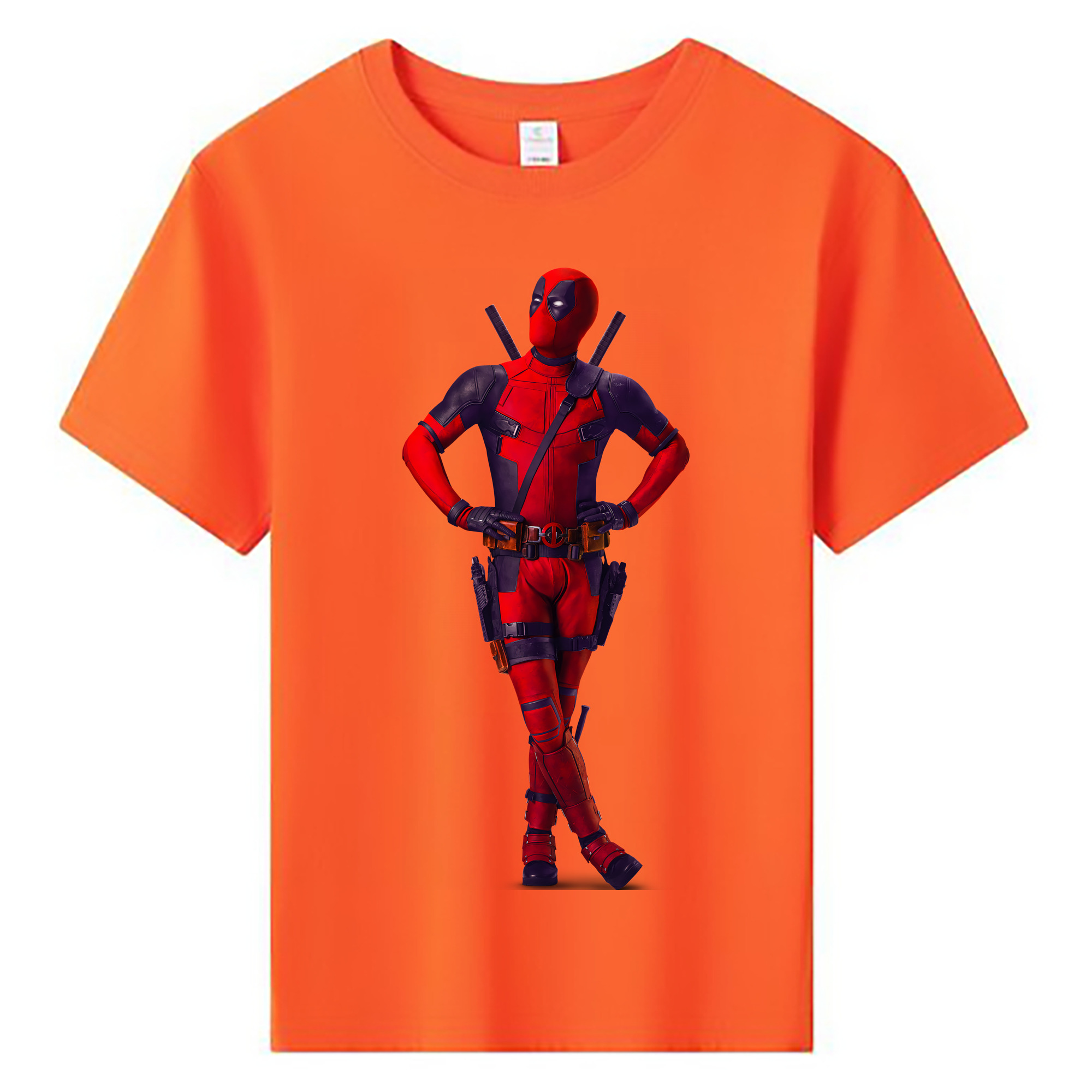 （画像用） Deadpool デッドプール 綿100％キッズTシャツ（フロントプリント）