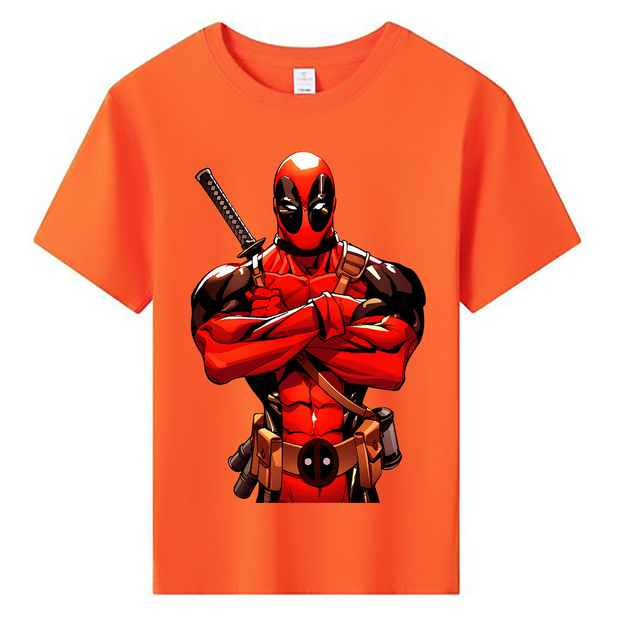 （画像用） Deadpool デッドプール 綿100％キッズTシャツ（フロントプリント）
