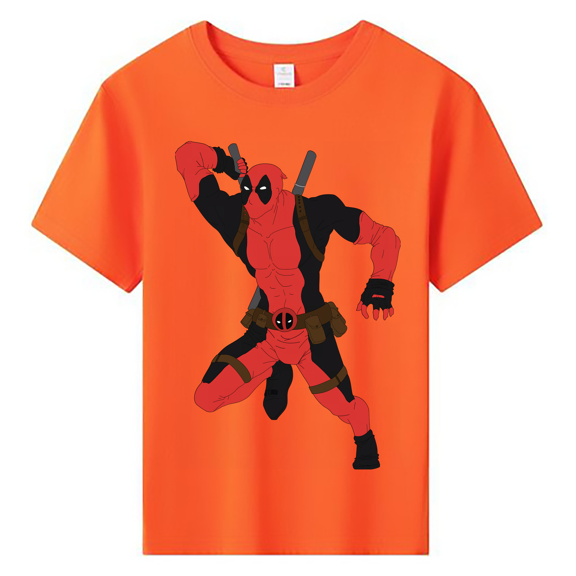 （画像用） Deadpool デッドプール 綿100％キッズTシャツ（フロントプリント）