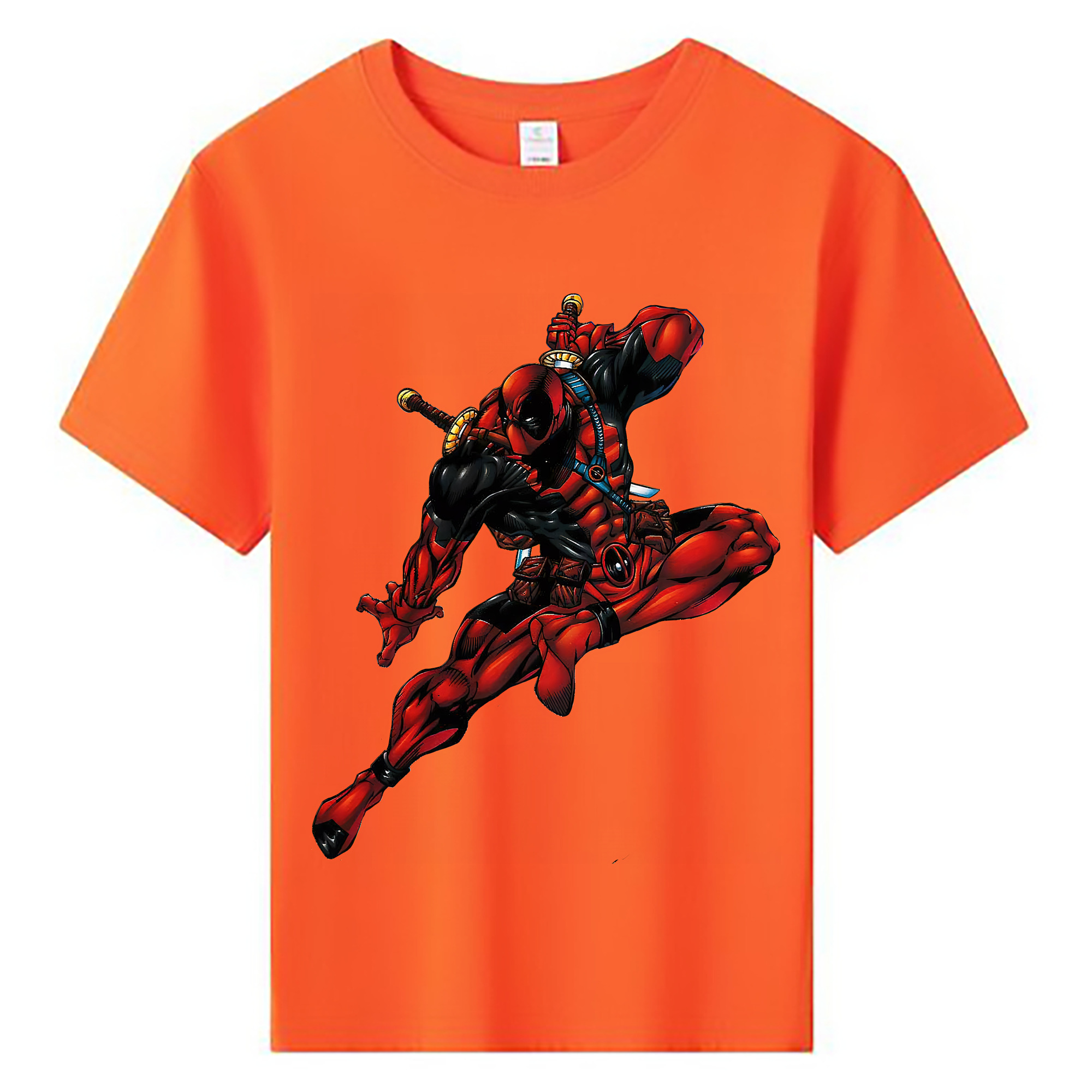 （画像用） Deadpool デッドプール 綿100％キッズTシャツ（フロントプリント）