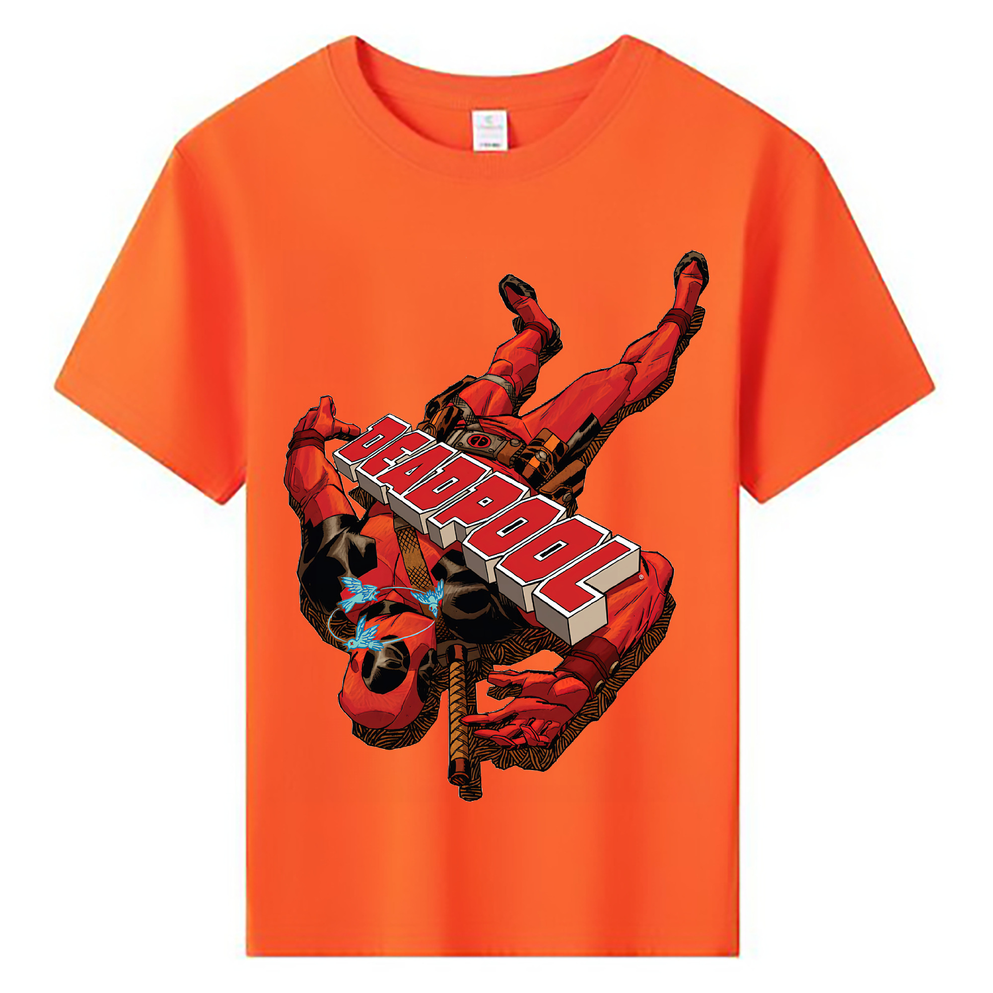 （画像用） Deadpool デッドプール 綿100％キッズTシャツ（フロントプリント）