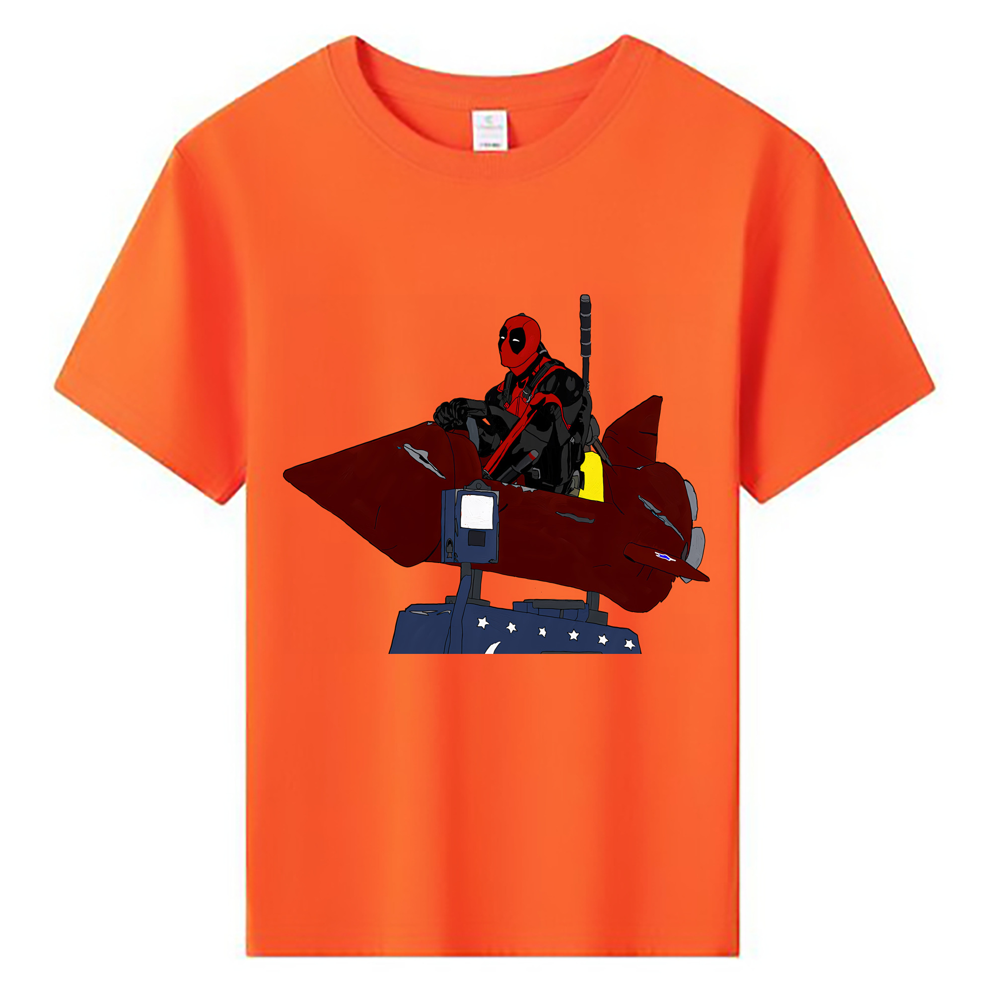 （画像用） Deadpool デッドプール 綿100％キッズTシャツ（フロントプリント）