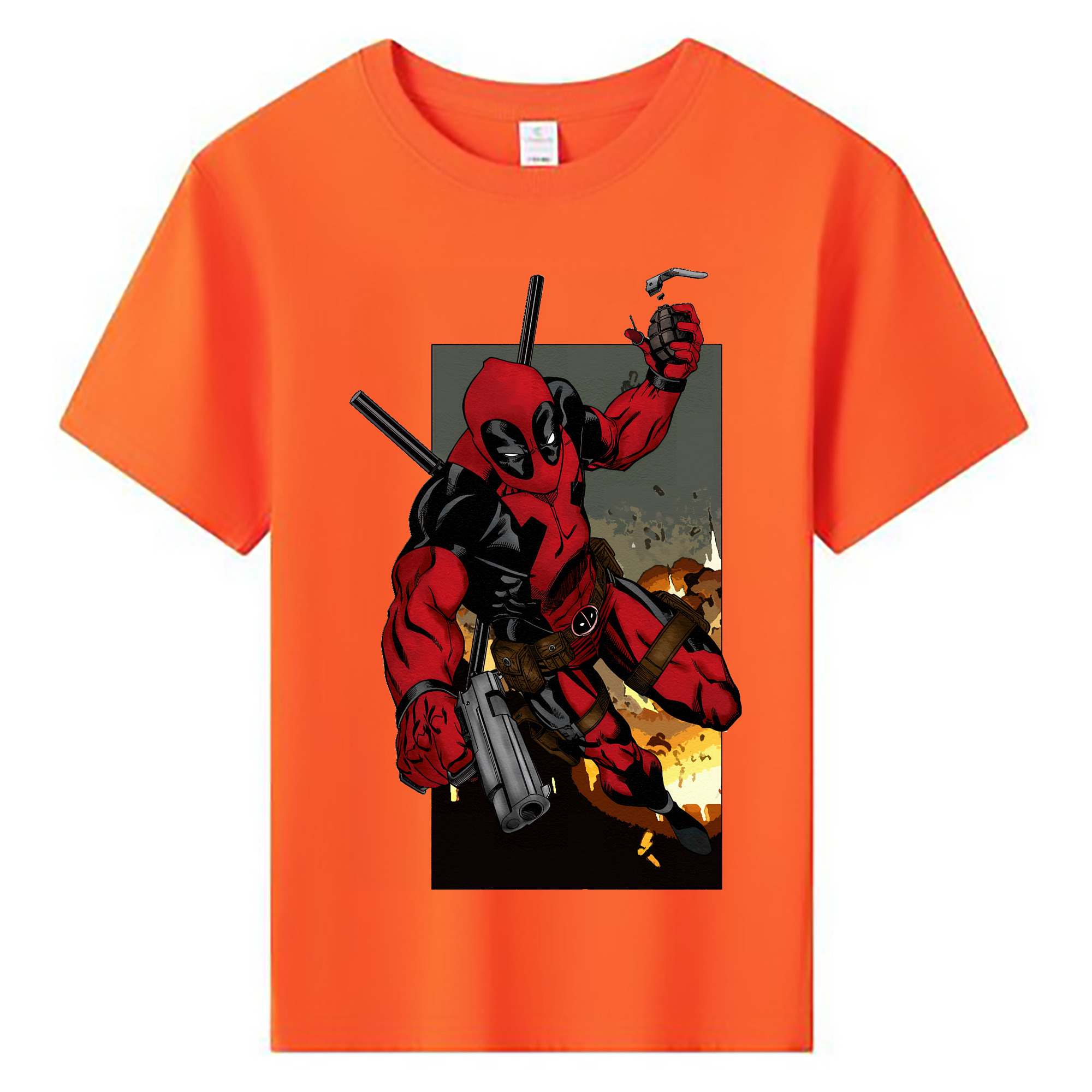 （画像用） Deadpool デッドプール 綿100％キッズTシャツ（フロントプリント）