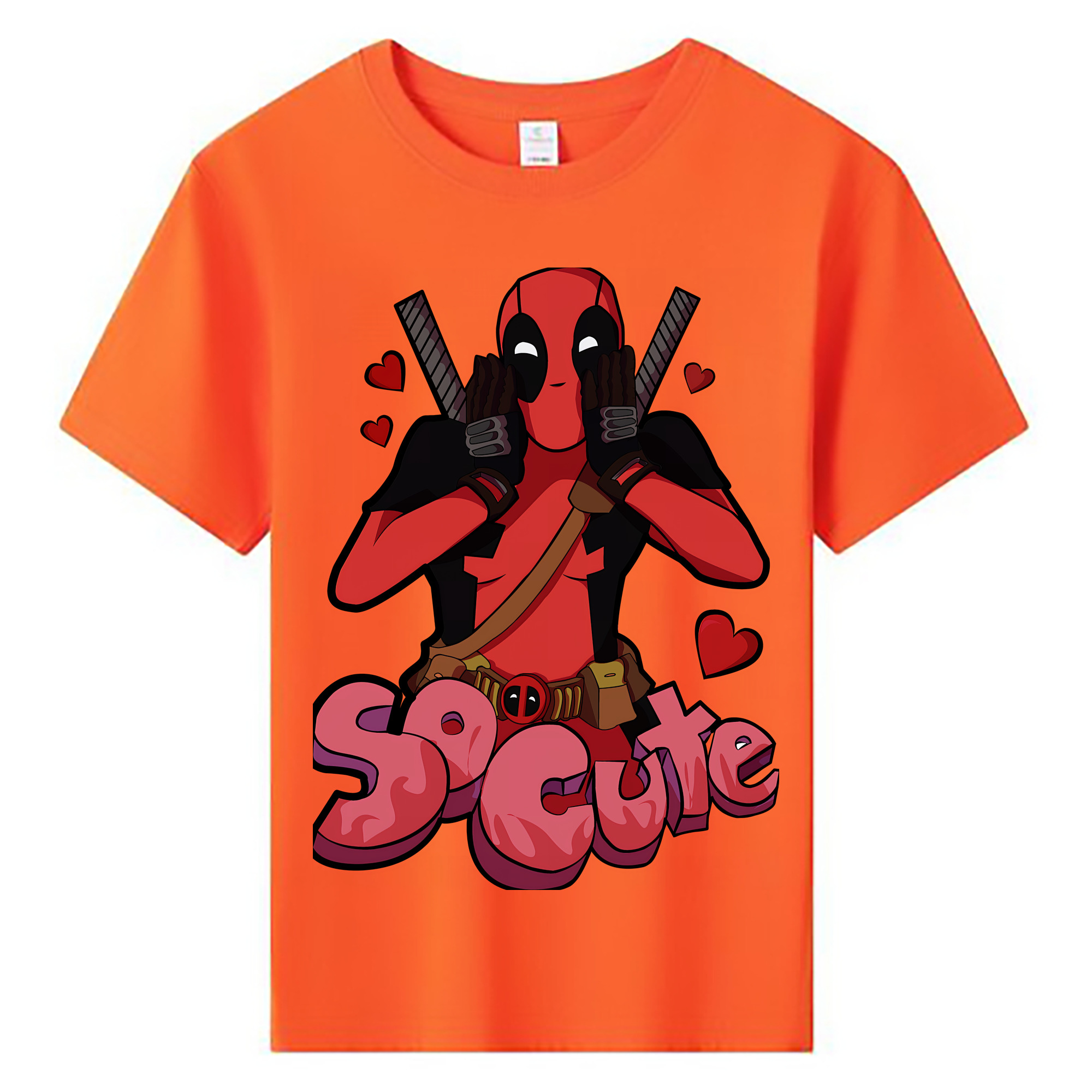 Deadpool デッドプール 綿100％キッズTシャツ（フロントプリント）