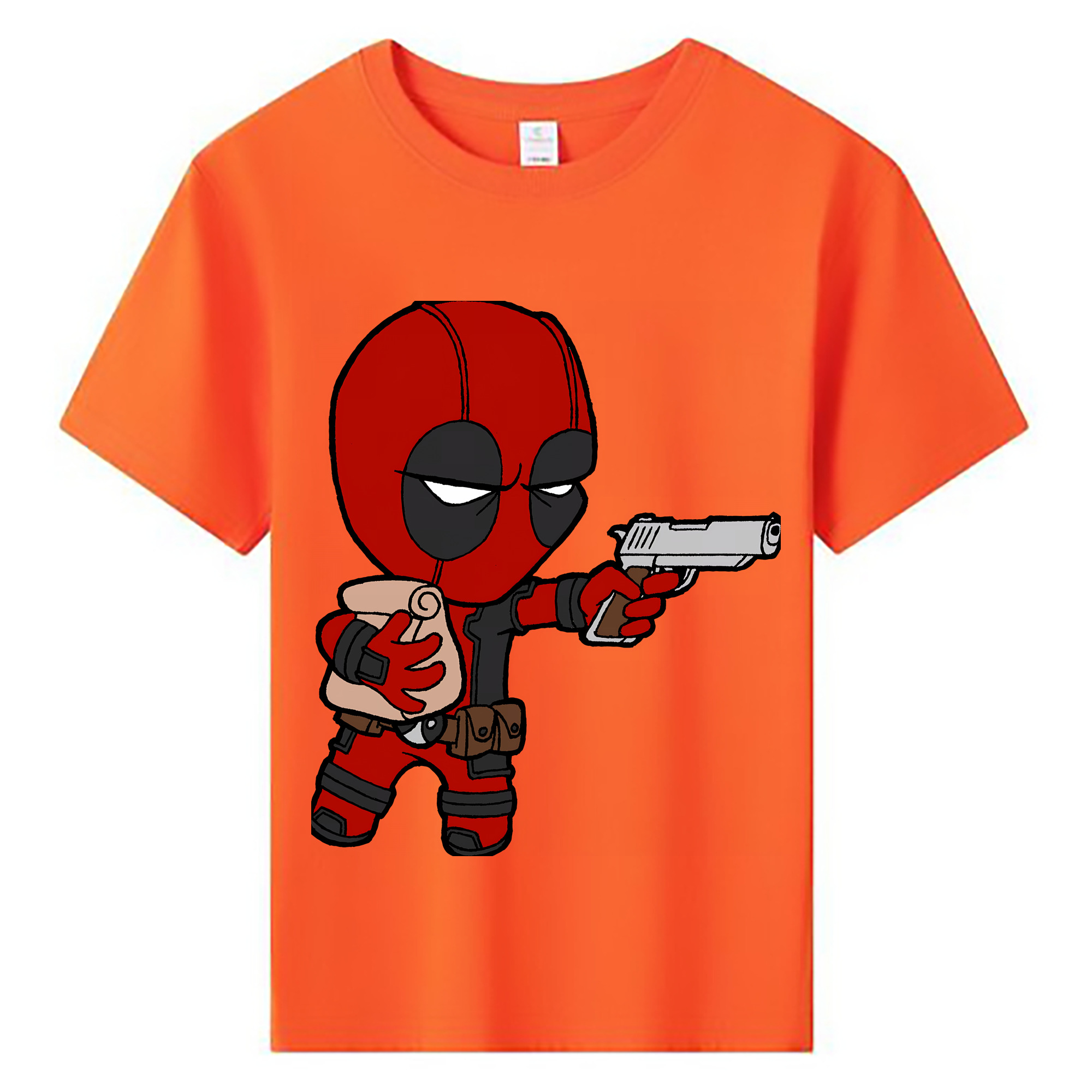 （画像用） Deadpool デッドプール 綿100％キッズTシャツ（フロントプリント）