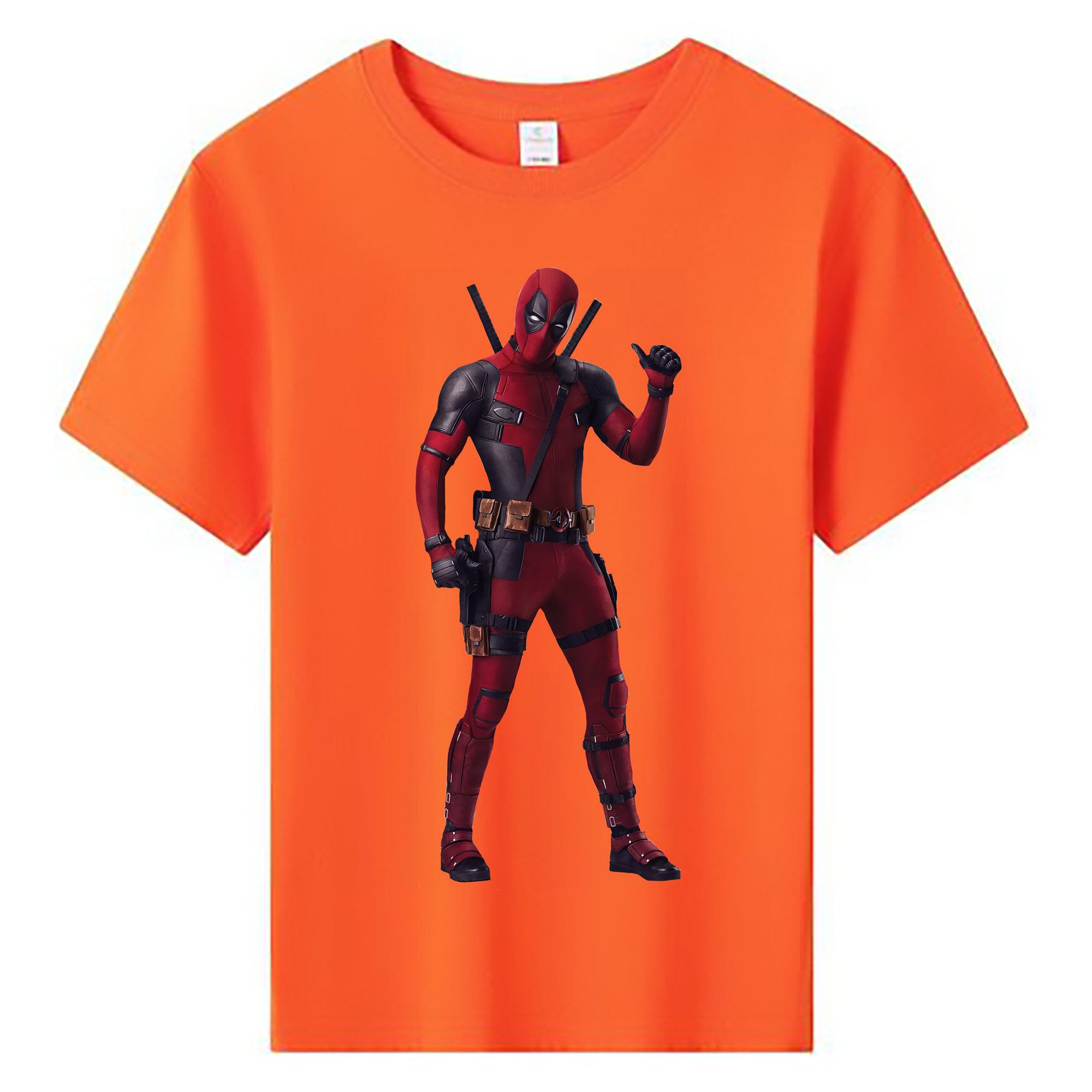 （画像用） Deadpool デッドプール 綿100％キッズTシャツ（フロントプリント）