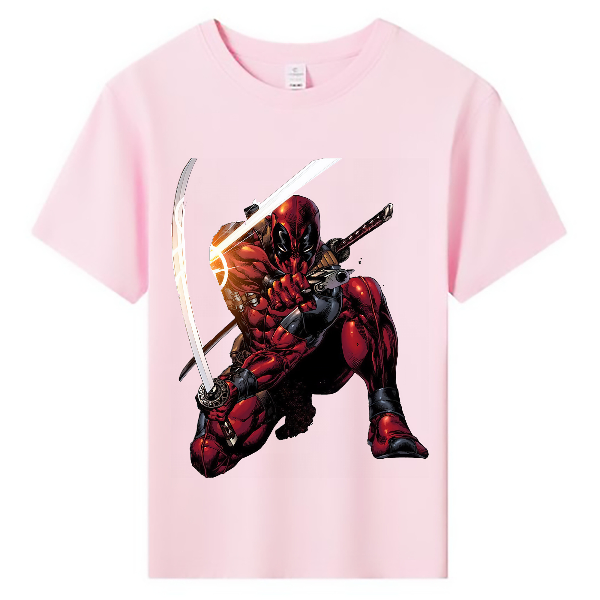 （画像用） Deadpool デッドプール 綿100％キッズTシャツ（フロントプリント）