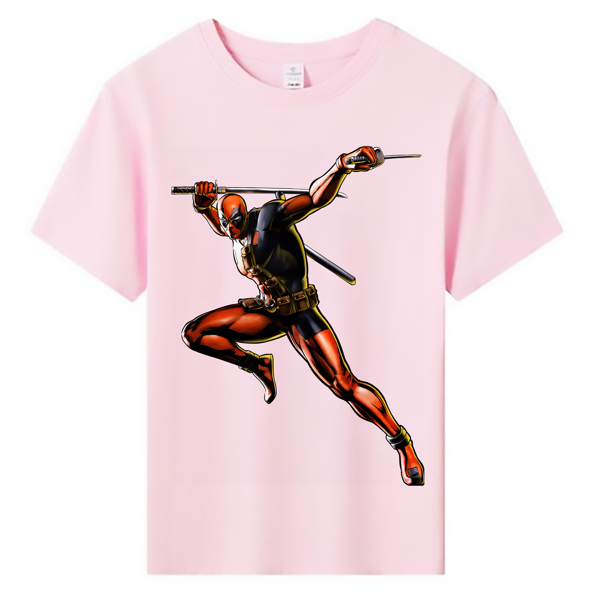 （画像用） Deadpool デッドプール 綿100％キッズTシャツ（フロントプリント）