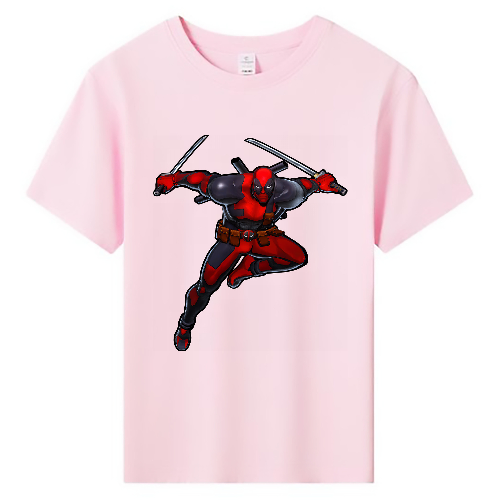 （画像用） Deadpool デッドプール 綿100％キッズTシャツ（フロントプリント）