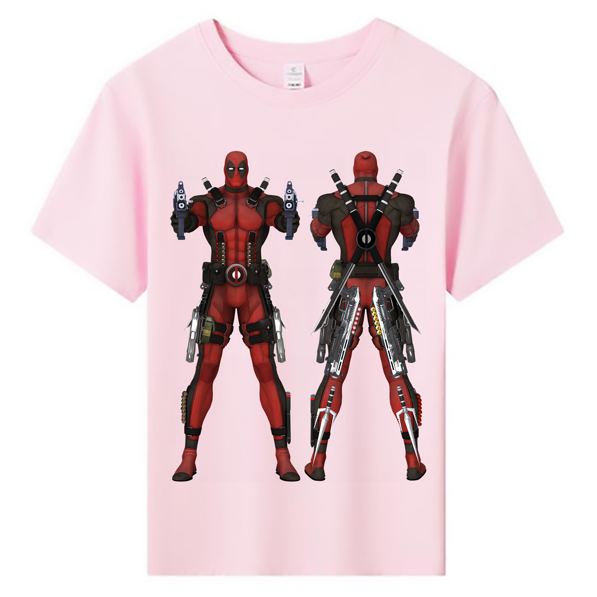 （画像用） Deadpool デッドプール 綿100％キッズTシャツ（フロントプリント）