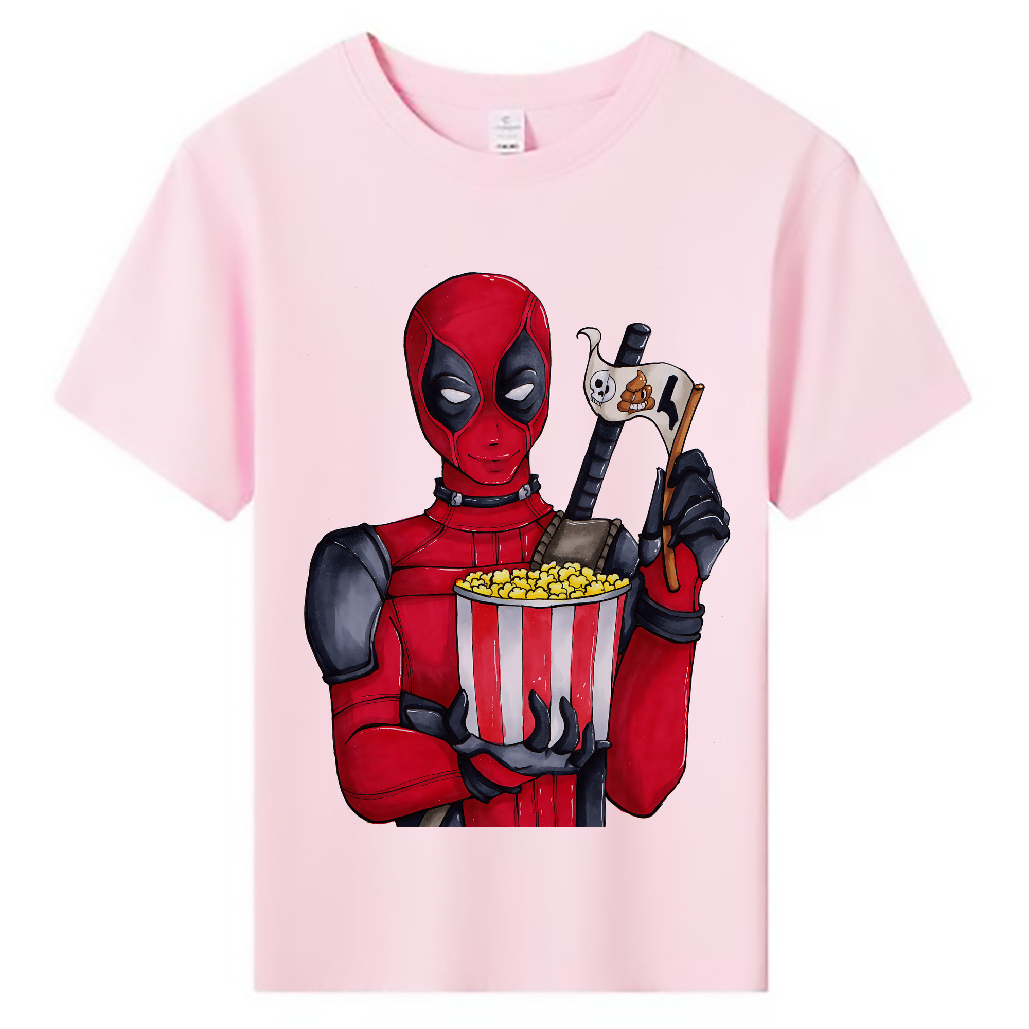 （画像用） Deadpool デッドプール 綿100％キッズTシャツ（フロントプリント）