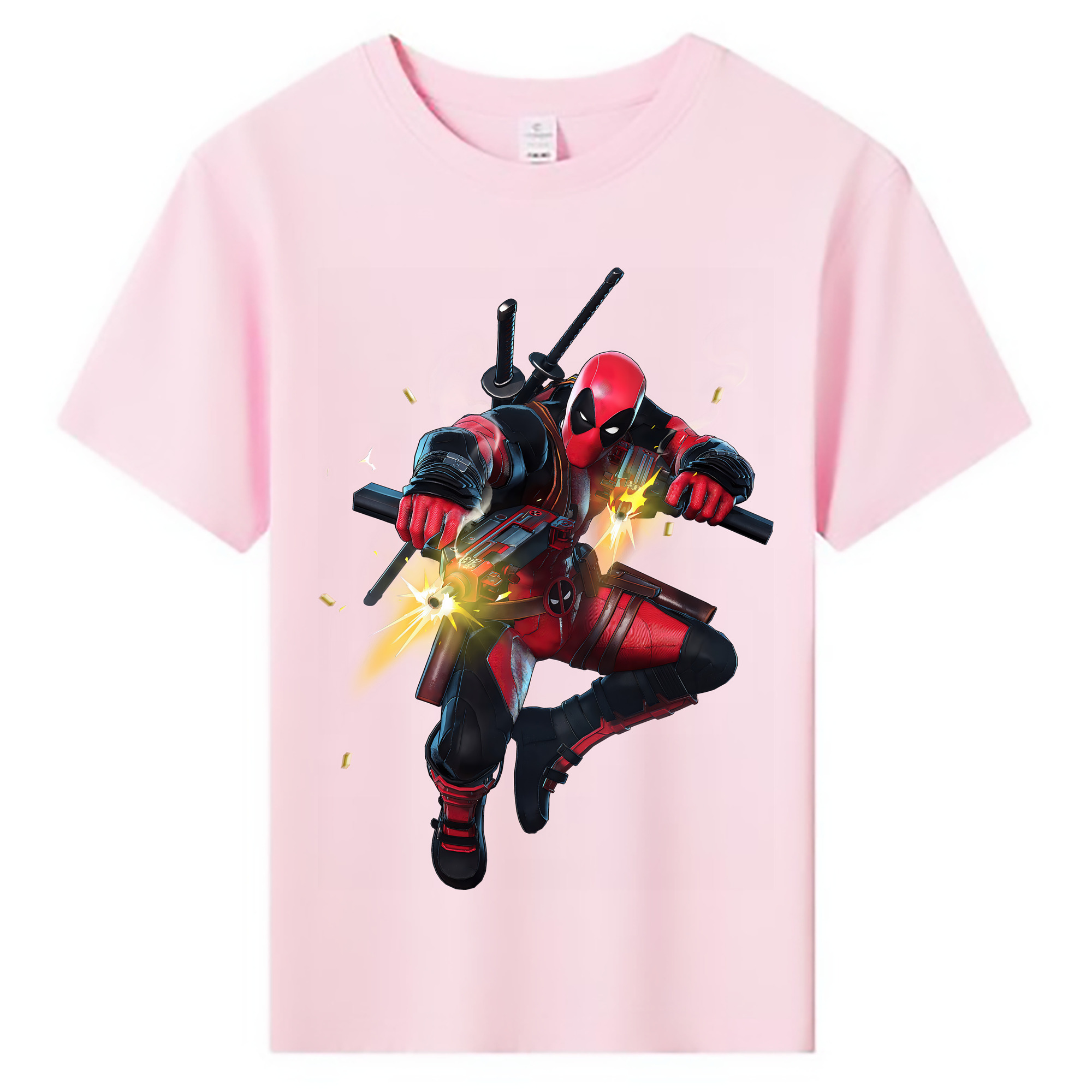 （画像用） Deadpool デッドプール 綿100％キッズTシャツ（フロントプリント）