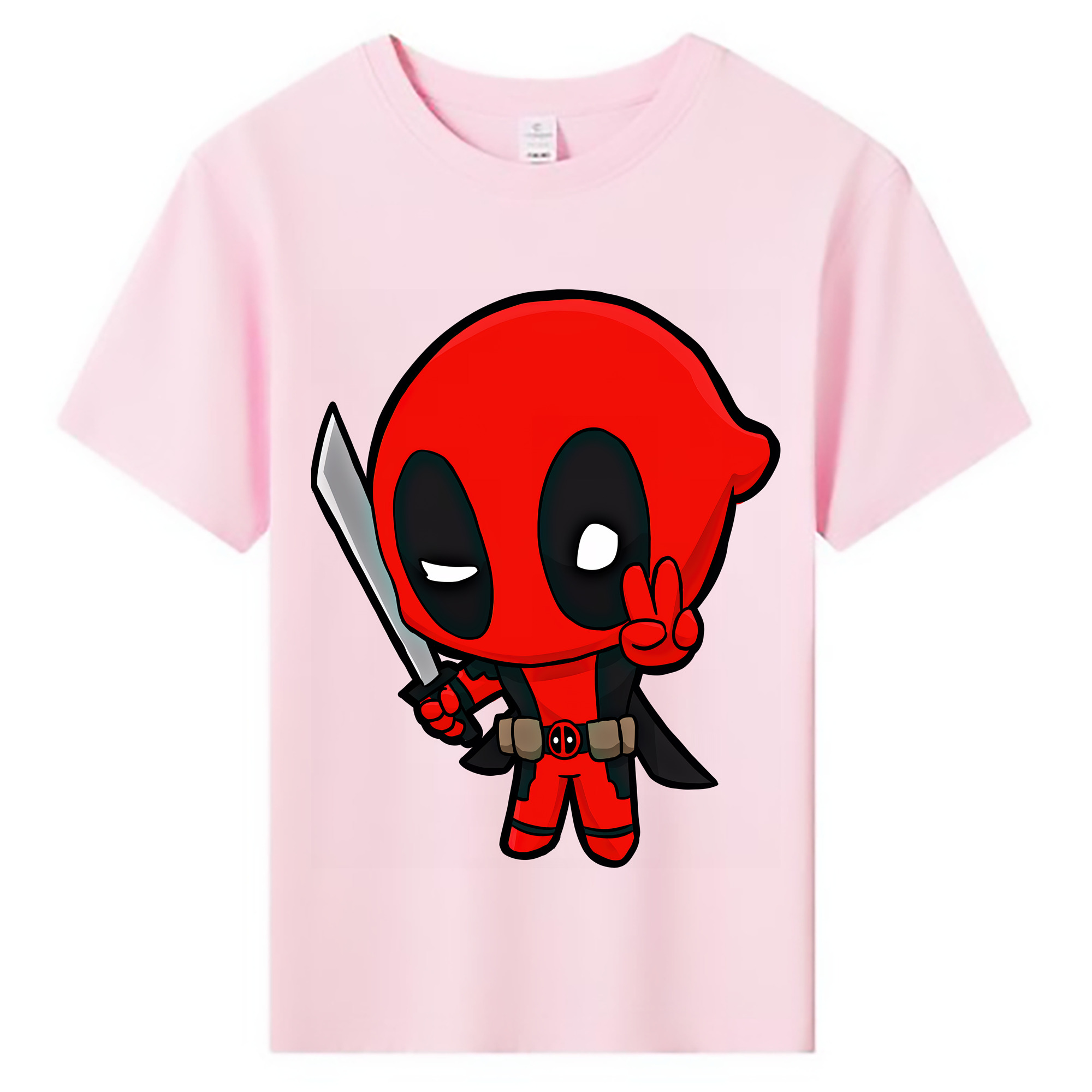 （画像用） Deadpool デッドプール 綿100％キッズTシャツ（フロントプリント）