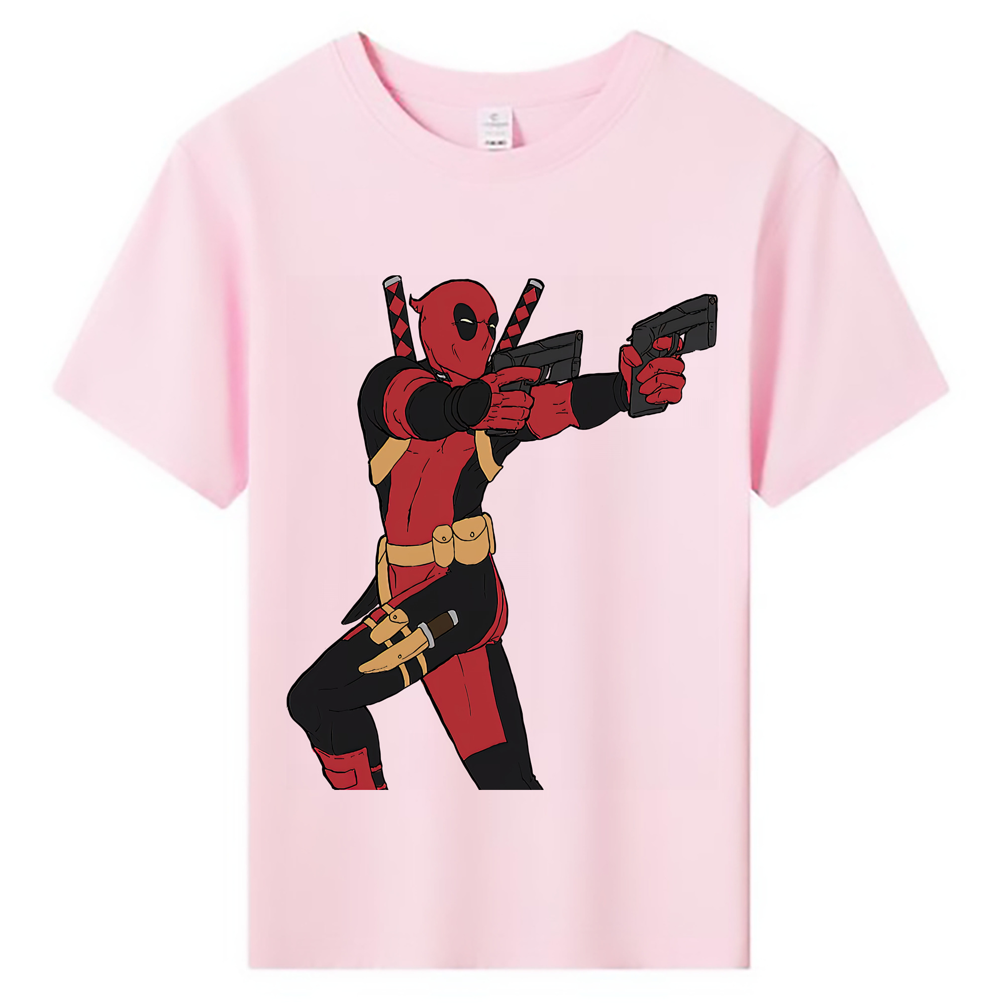 （画像用） Deadpool デッドプール 綿100％キッズTシャツ（フロントプリント）