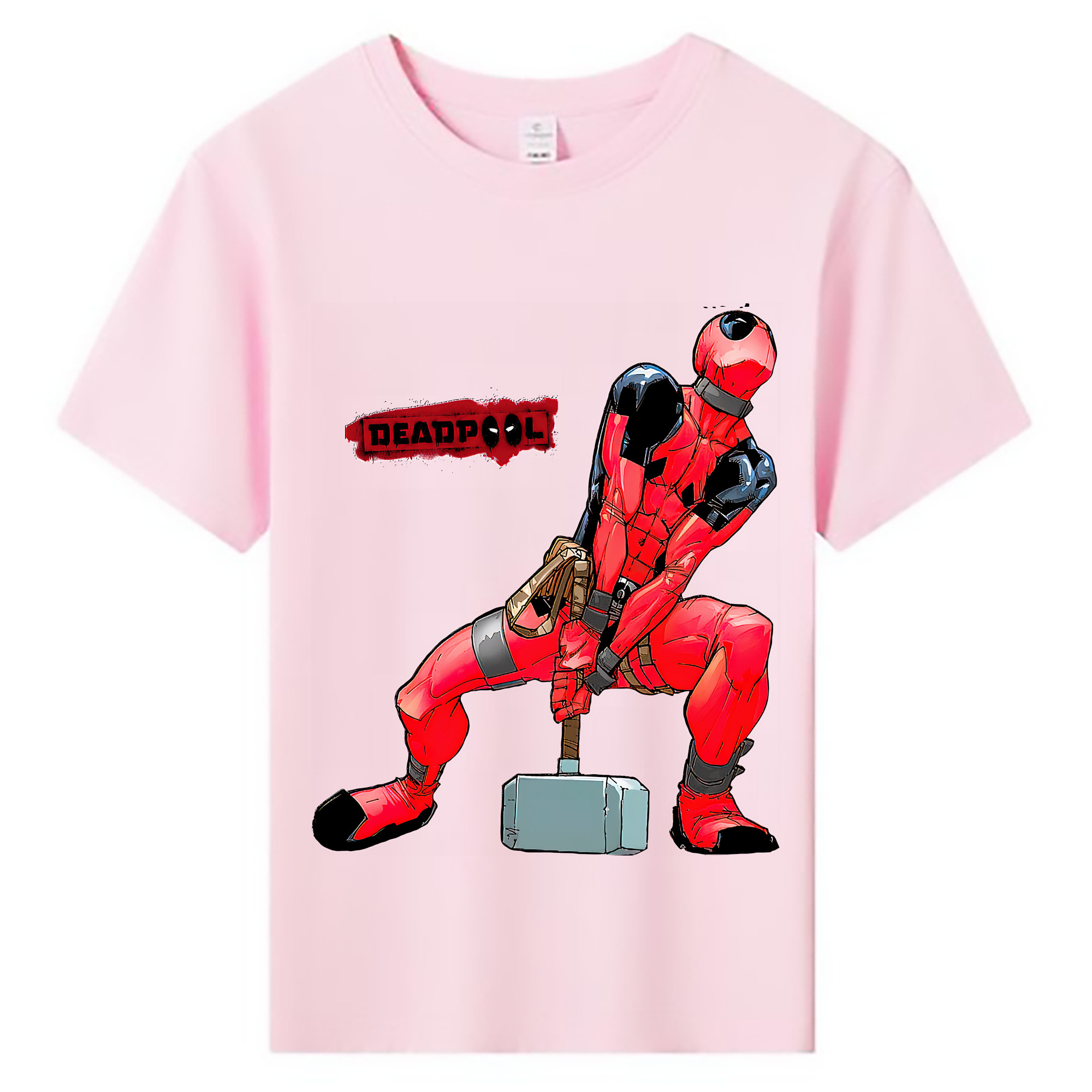 （画像用） Deadpool デッドプール 綿100％キッズTシャツ（フロントプリント）