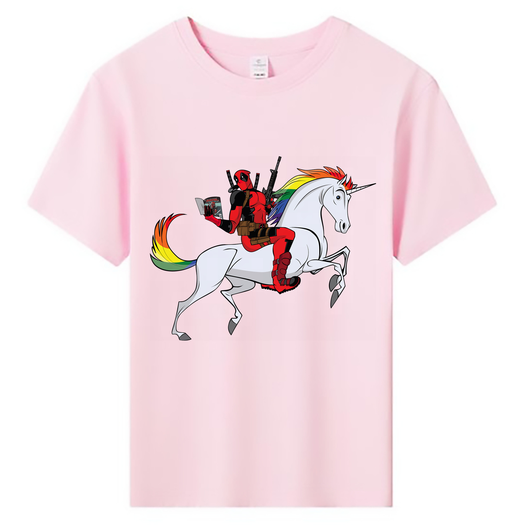 （画像用） Deadpool デッドプール 綿100％キッズTシャツ（フロントプリント）