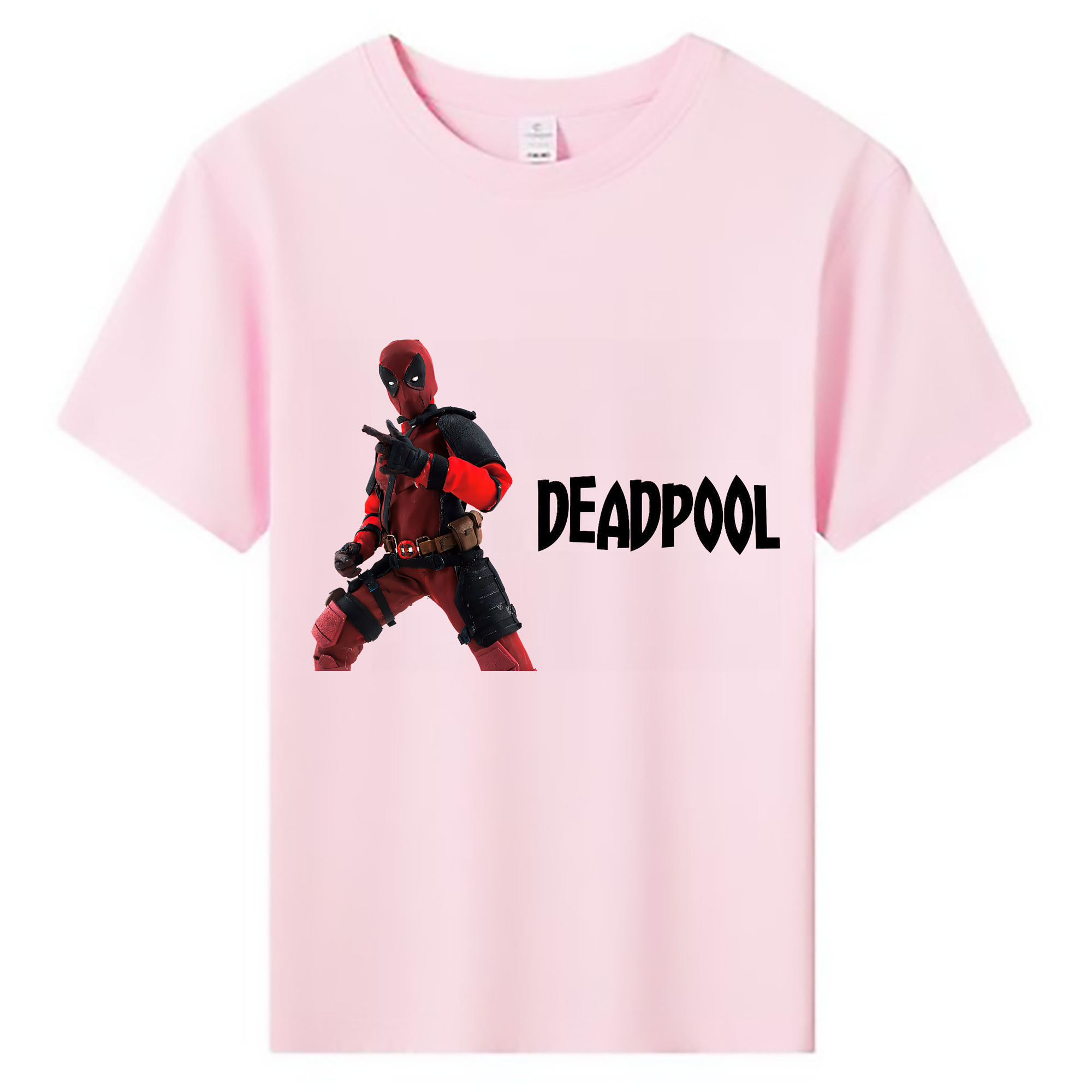 （画像用） Deadpool デッドプール 綿100％キッズTシャツ（フロントプリント）