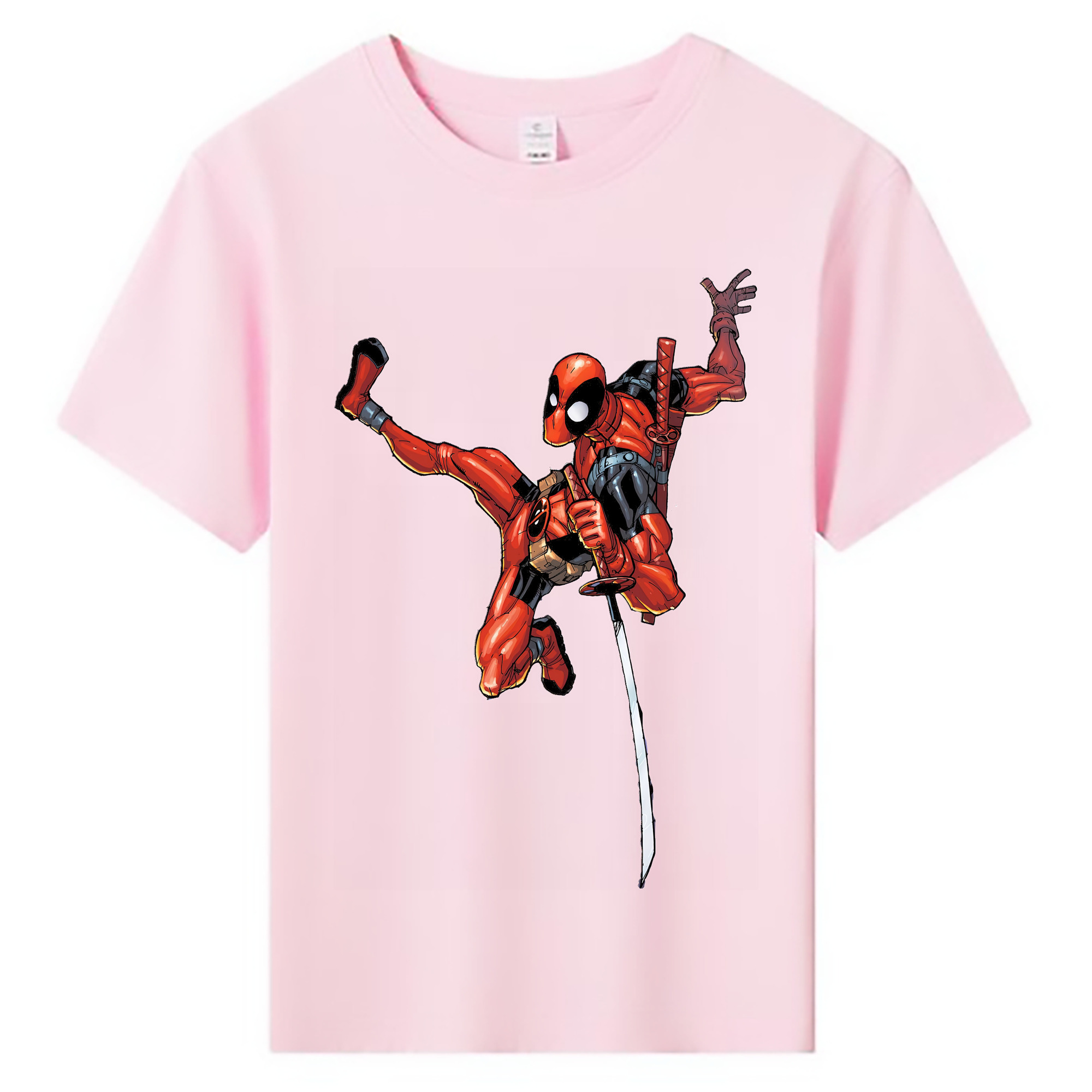 （画像用） Deadpool デッドプール 綿100％キッズTシャツ（フロントプリント）