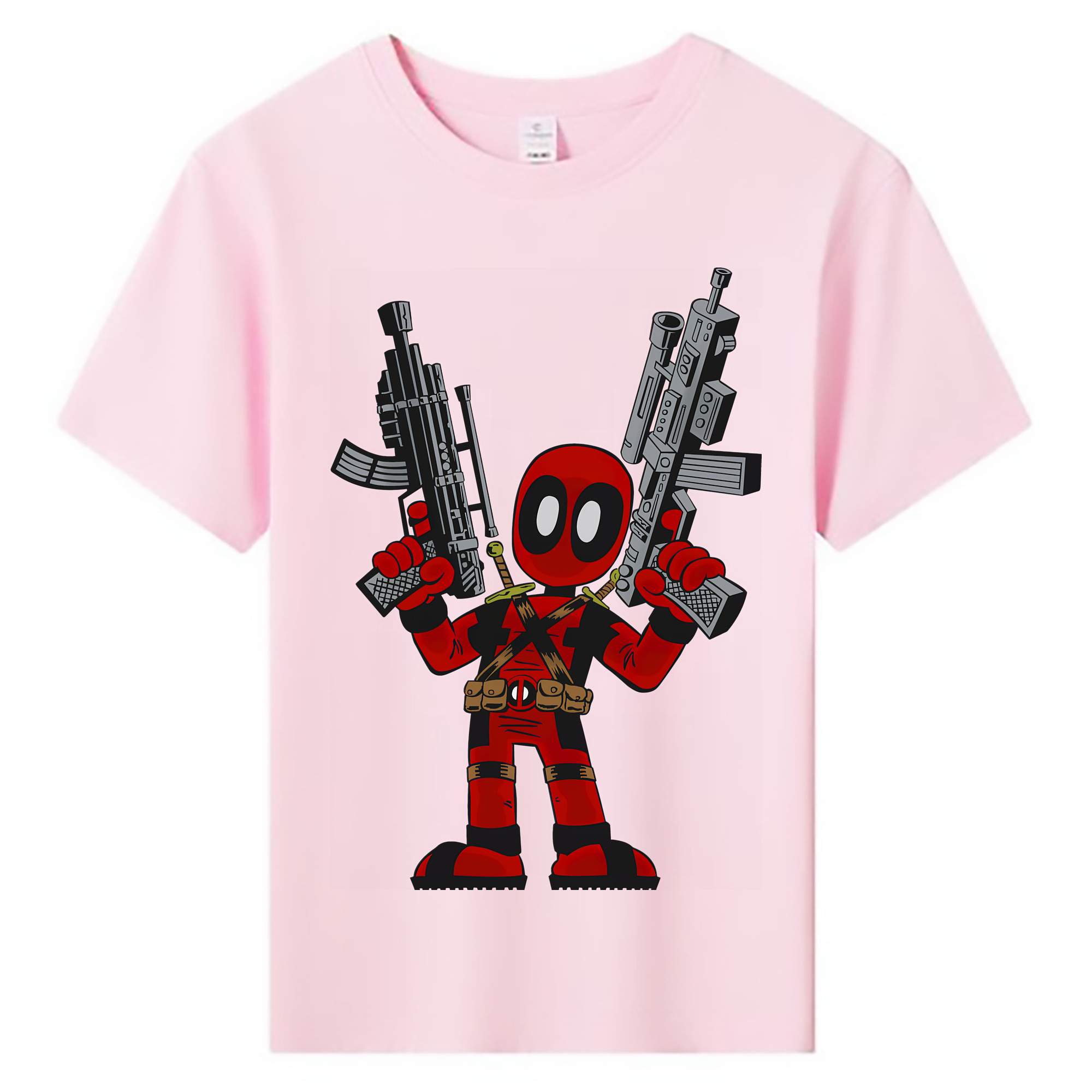（画像用） Deadpool デッドプール 綿100％キッズTシャツ（フロントプリント）