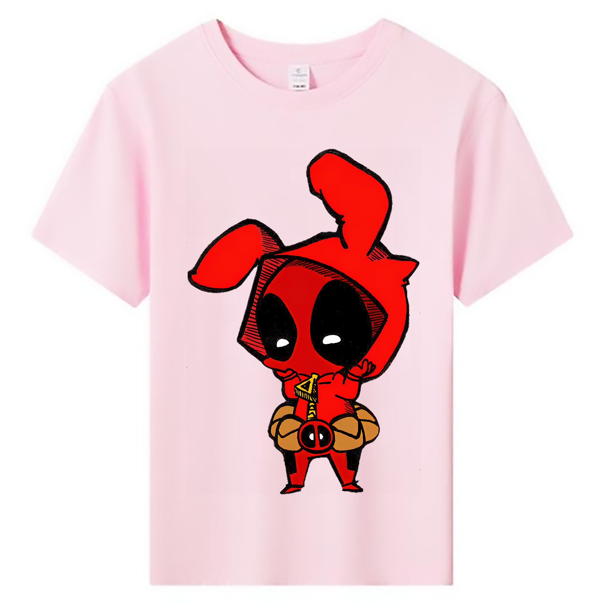 （画像用） Deadpool デッドプール 綿100％キッズTシャツ（フロントプリント）