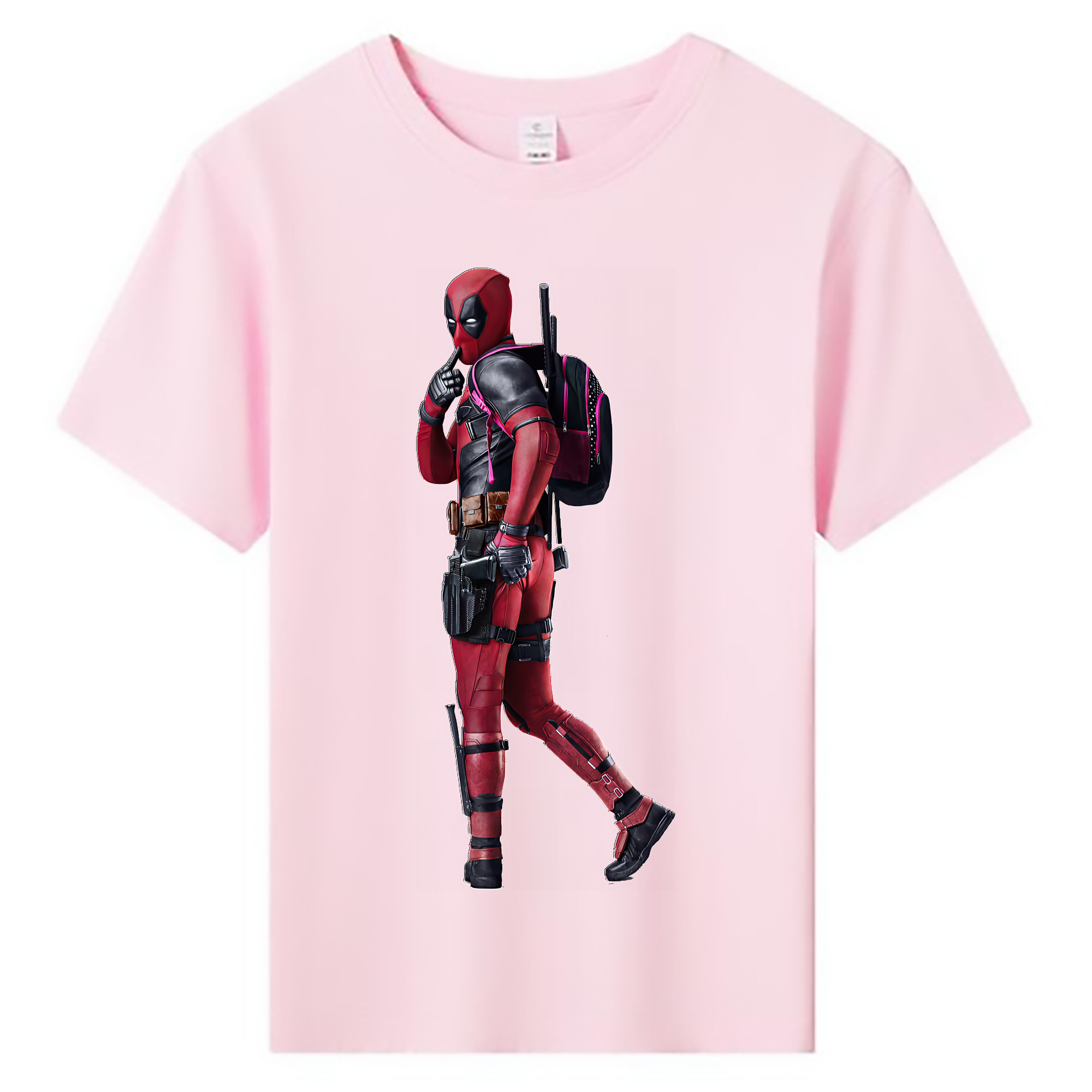 （画像用） Deadpool デッドプール 綿100％キッズTシャツ（フロントプリント）