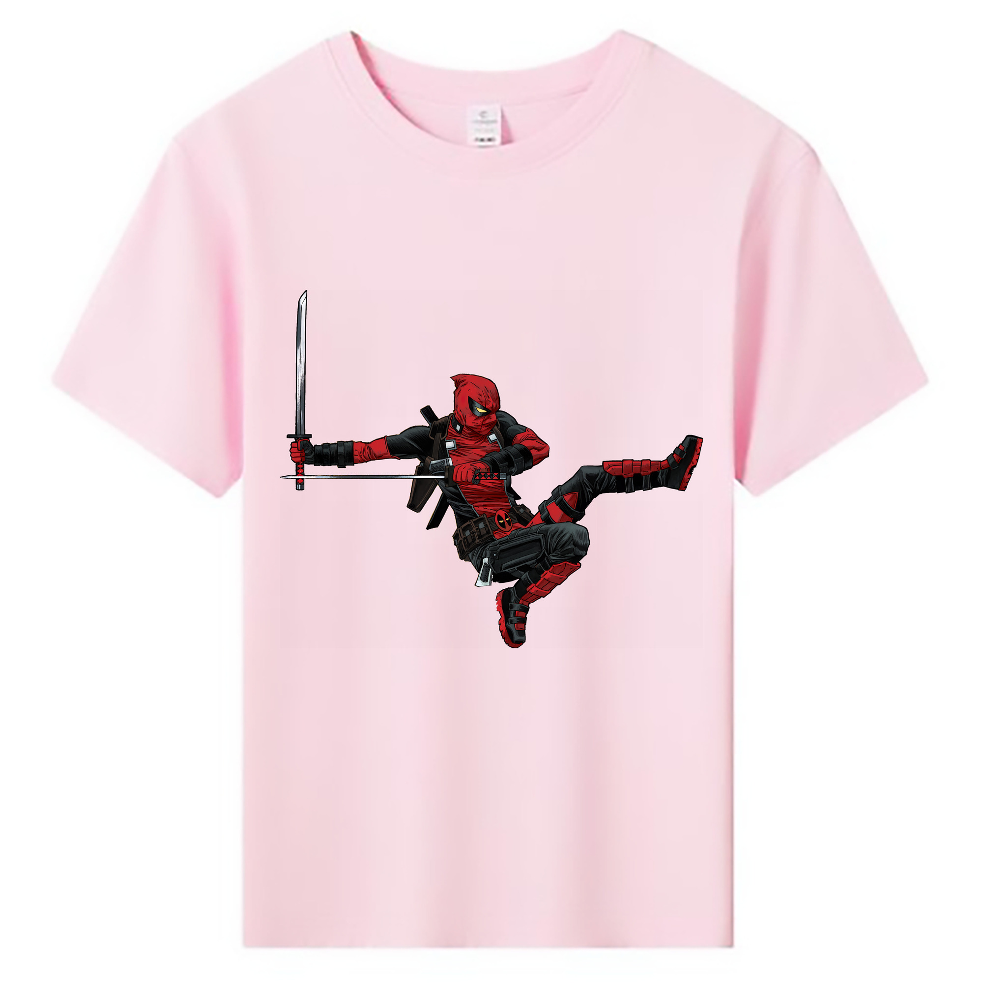 （画像用） Deadpool デッドプール 綿100％キッズTシャツ（フロントプリント）