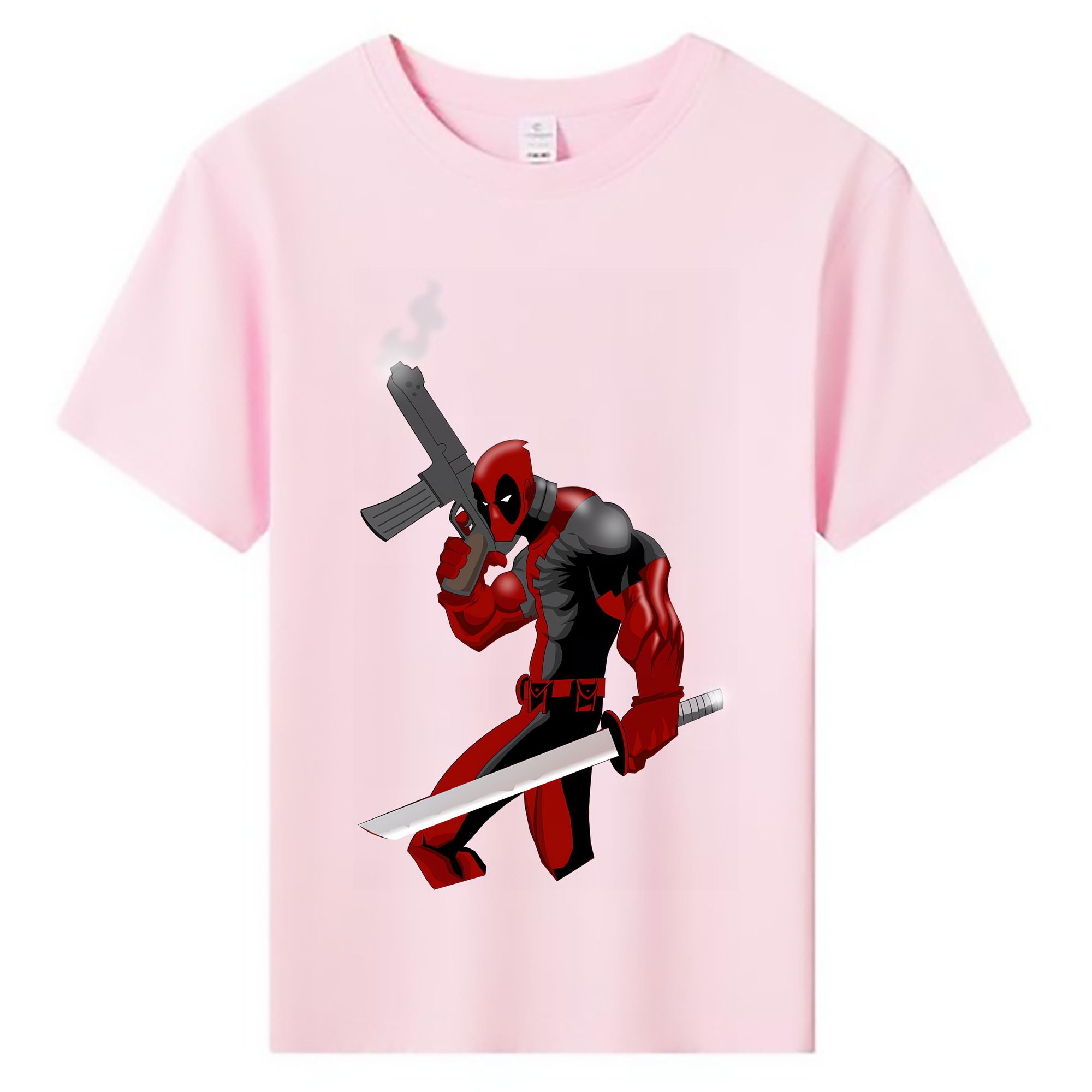 （画像用） Deadpool デッドプール 綿100％キッズTシャツ（フロントプリント）