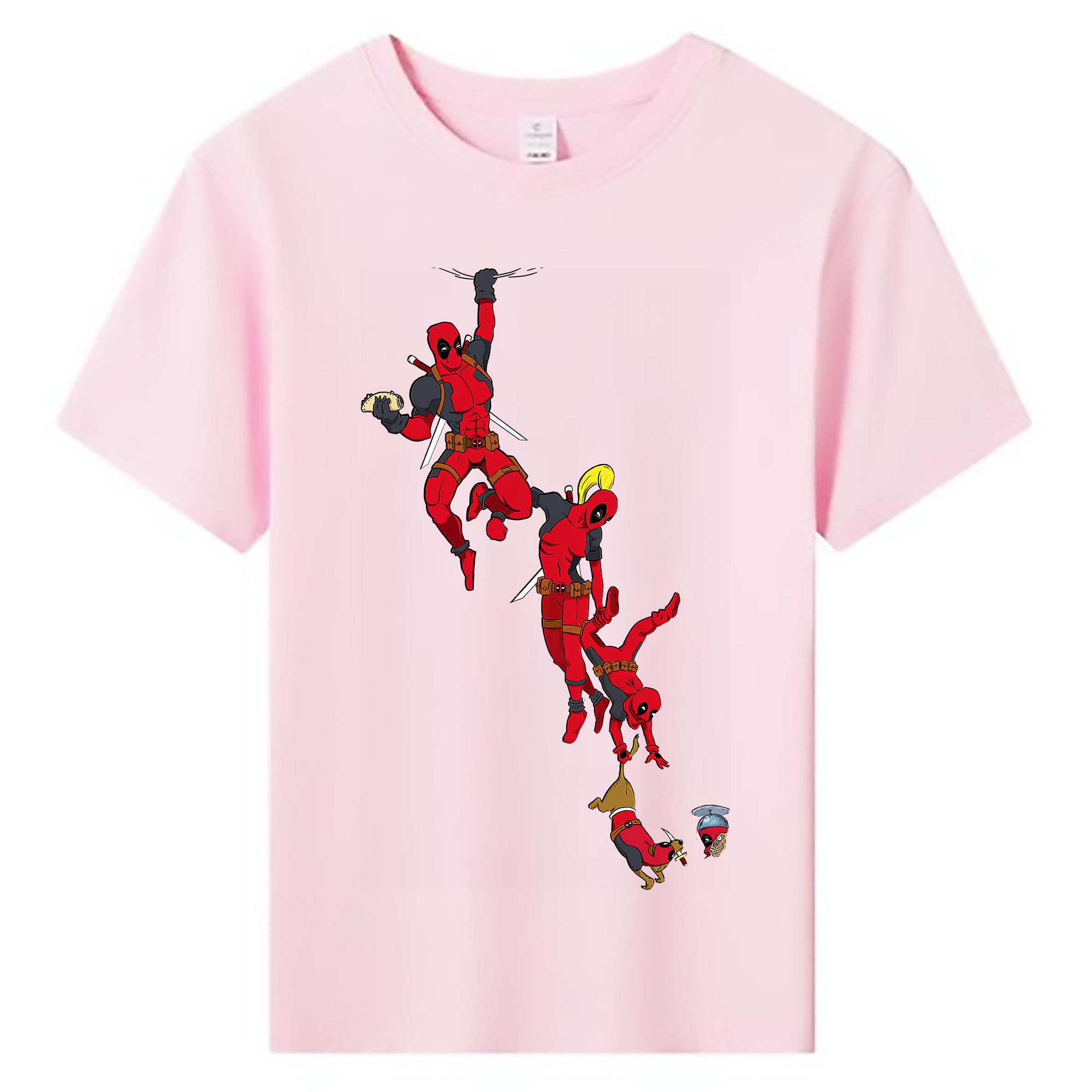 （画像用） Deadpool デッドプール 綿100％キッズTシャツ（フロントプリント）