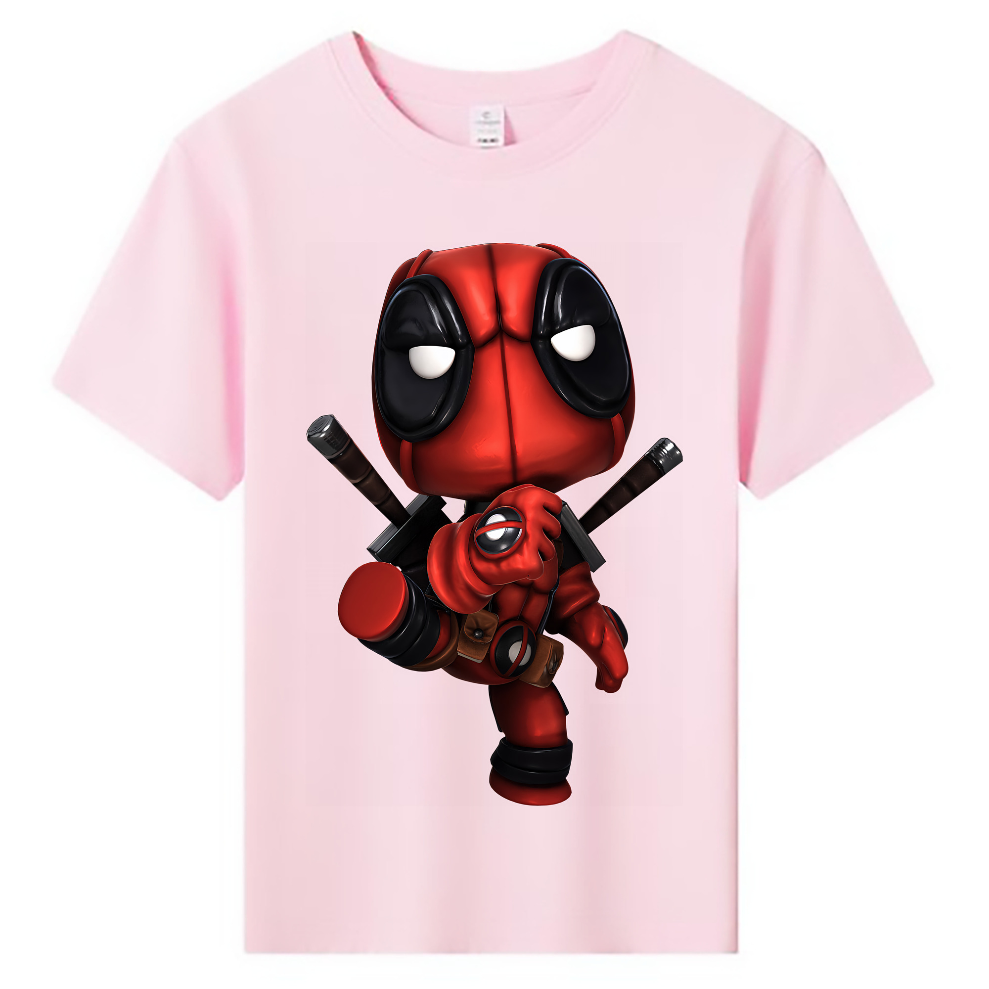 （画像用） Deadpool デッドプール 綿100％キッズTシャツ（フロントプリント）