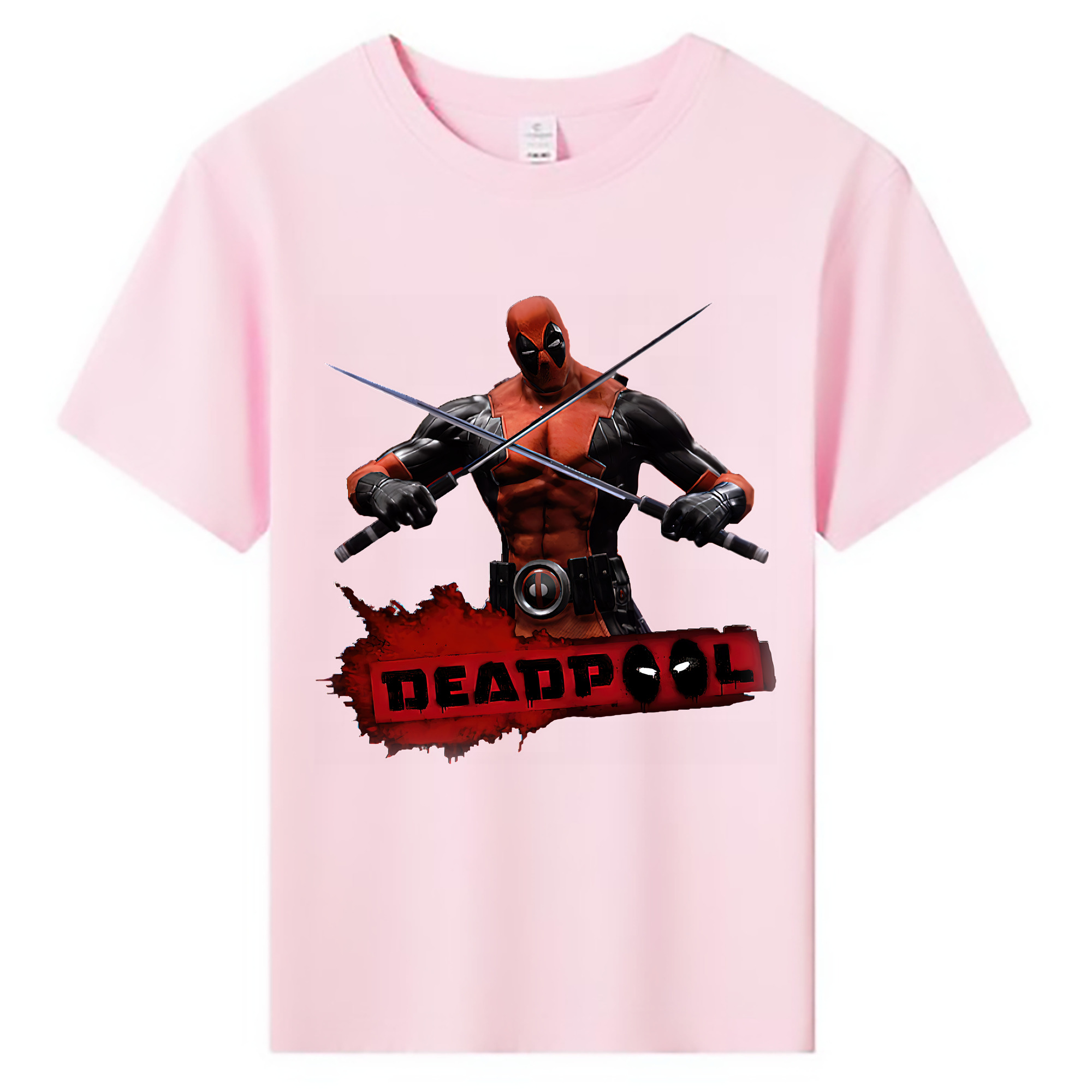 （画像用） Deadpool デッドプール 綿100％キッズTシャツ（フロントプリント）