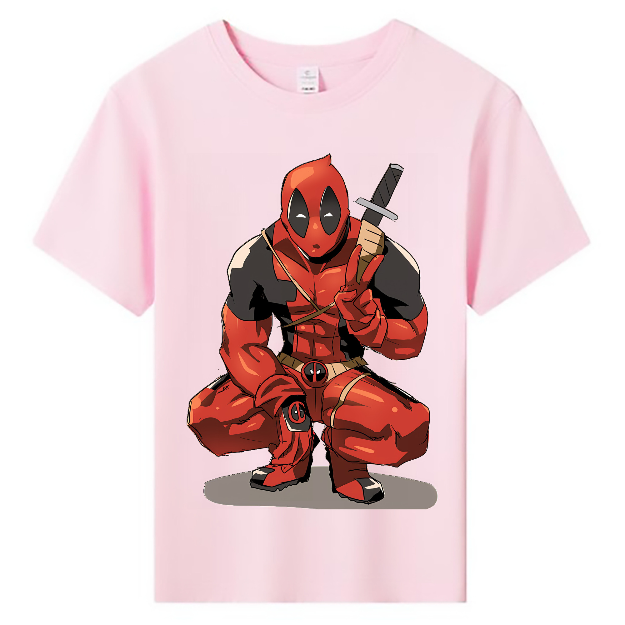 （画像用） Deadpool デッドプール 綿100％キッズTシャツ（フロントプリント）