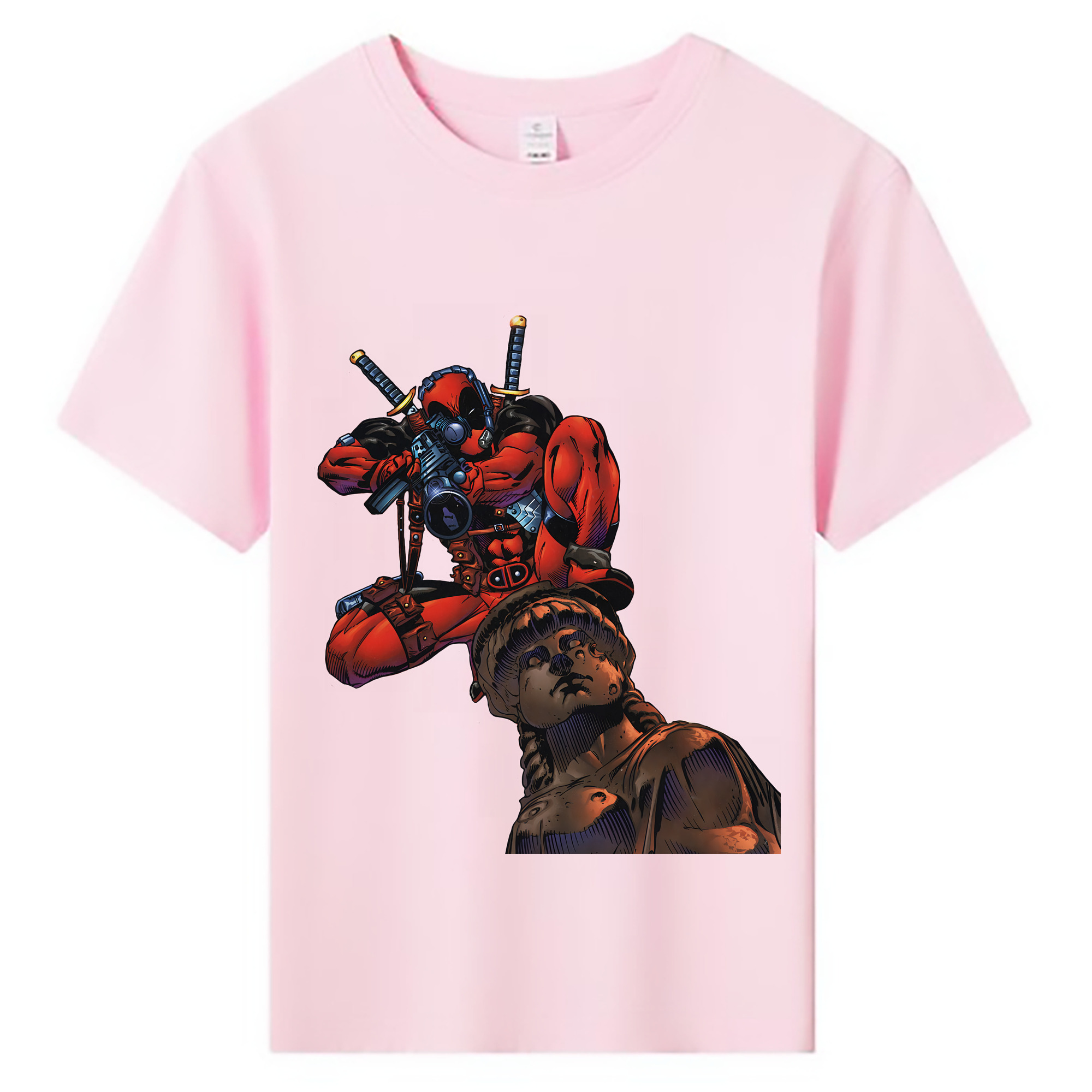 （画像用） Deadpool デッドプール 綿100％キッズTシャツ（フロントプリント）