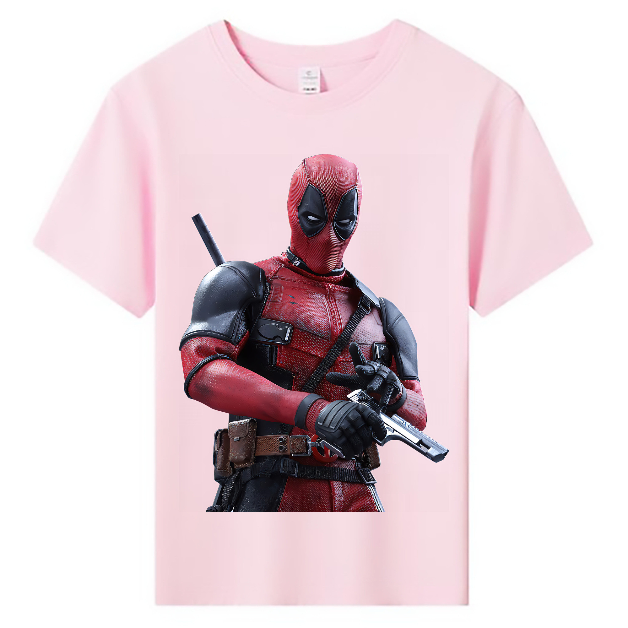 （画像用） Deadpool デッドプール 綿100％キッズTシャツ（フロントプリント）